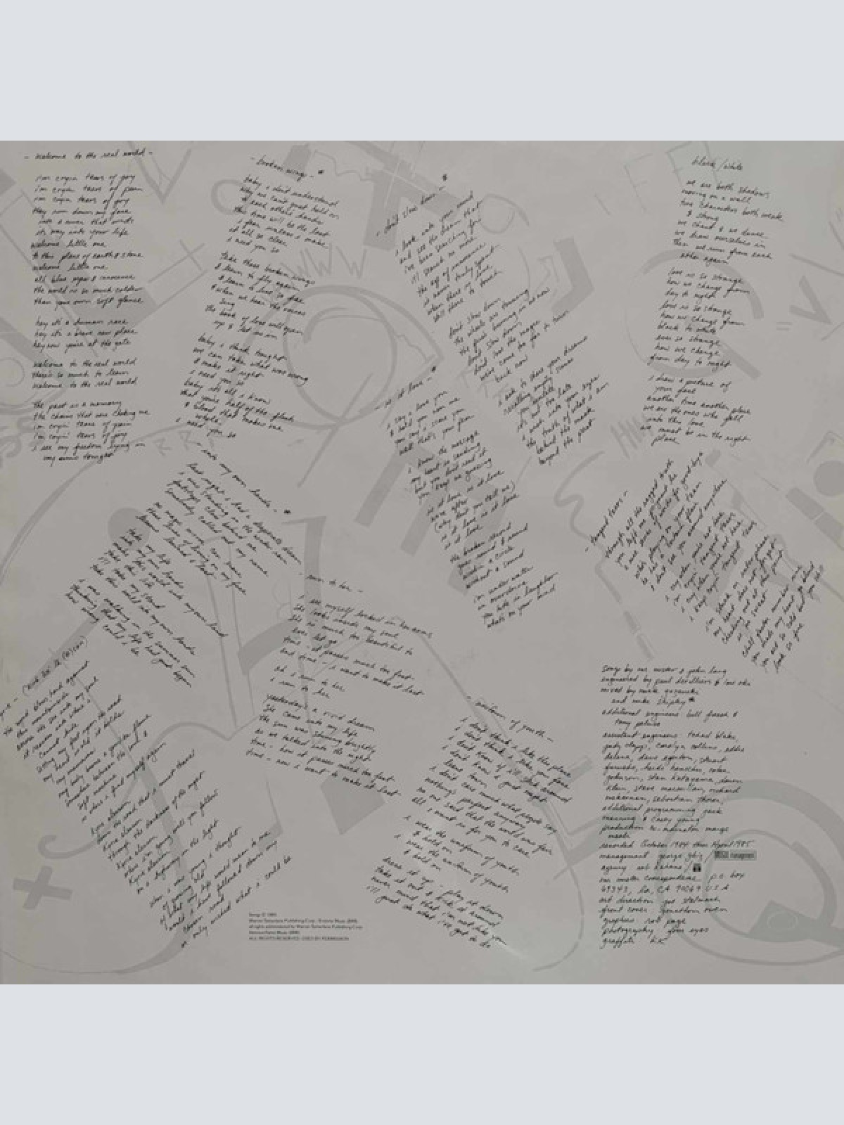 Vinyl / Mr. Mister - Welcome To The Real World