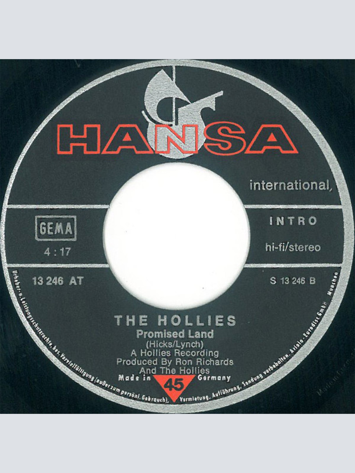 Vinyl / The Hollies - Long Dark Road