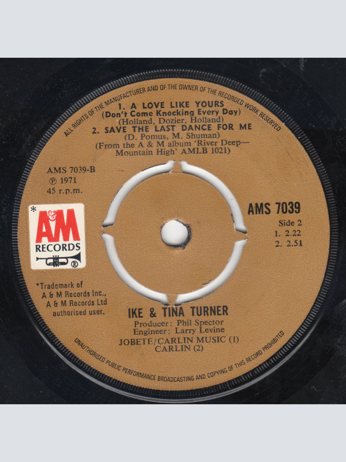 Vinyl / Ike & Tina Turner - River Deep - Mountain High