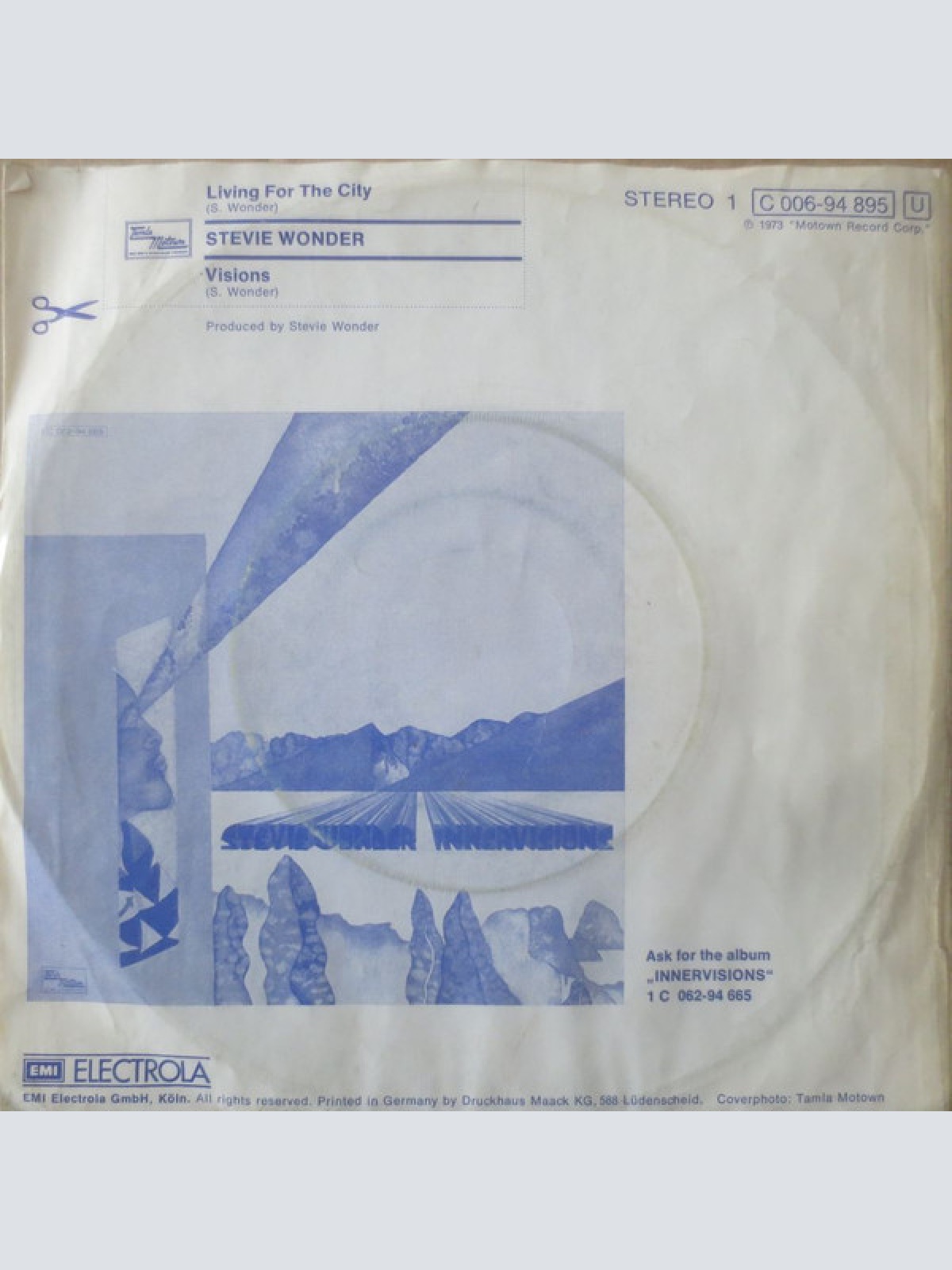 Vinyl / Stevie Wonder - Living For The City / Visions