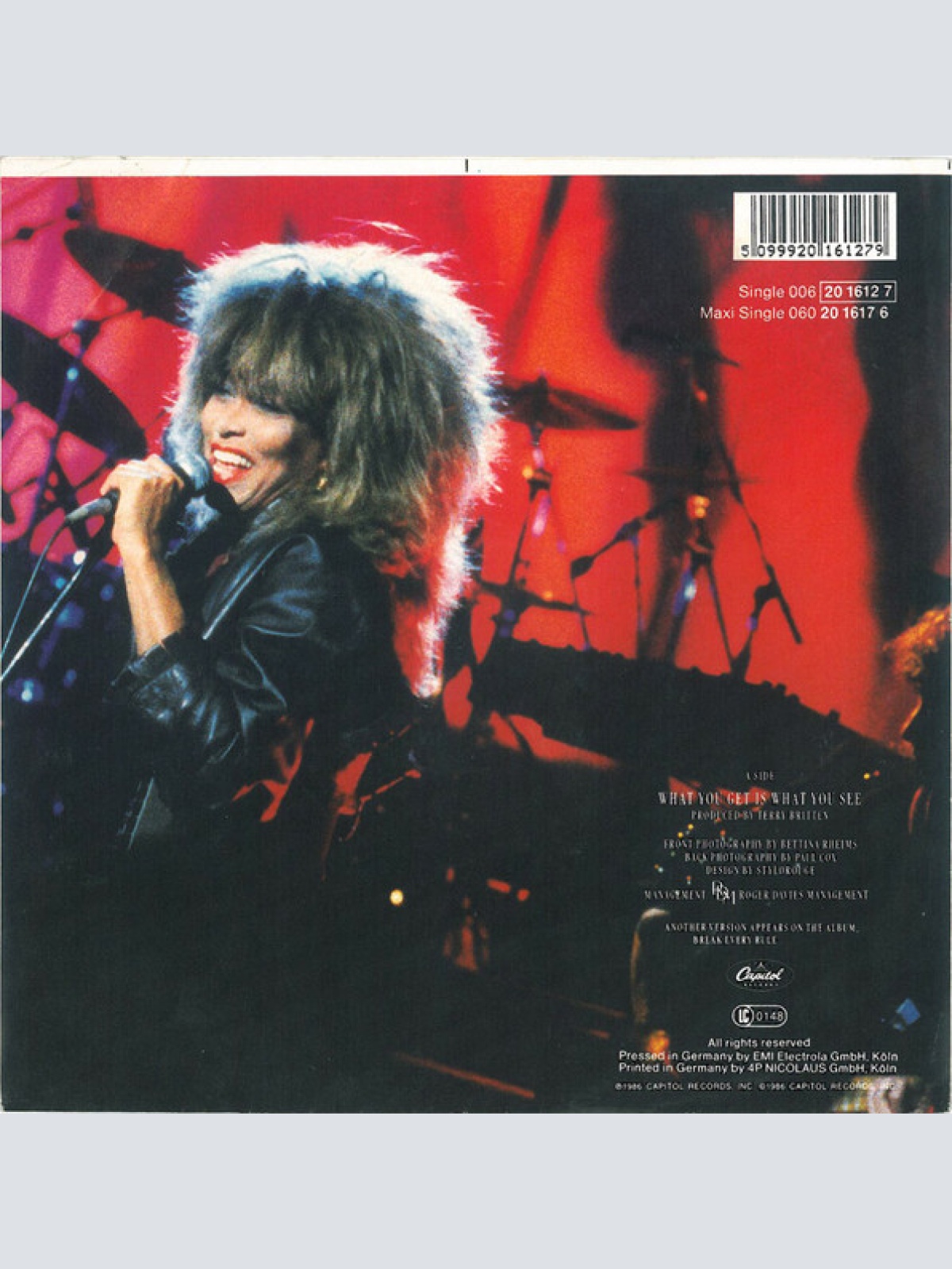 Vinyl / Tina Turner - What You Get Is What You See