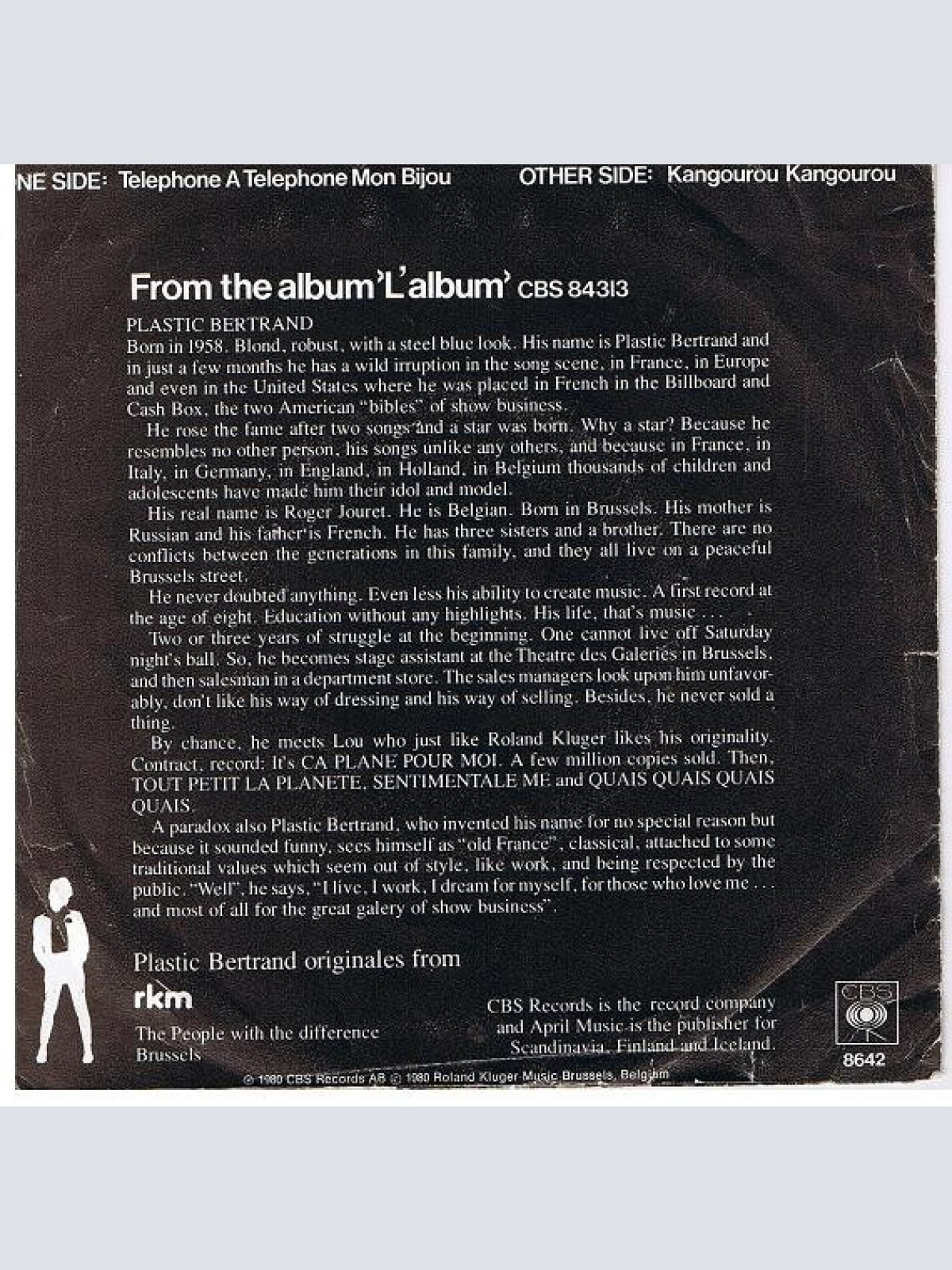 Vinyl / Plastic* - Telephone A Telephone Mon Bijou