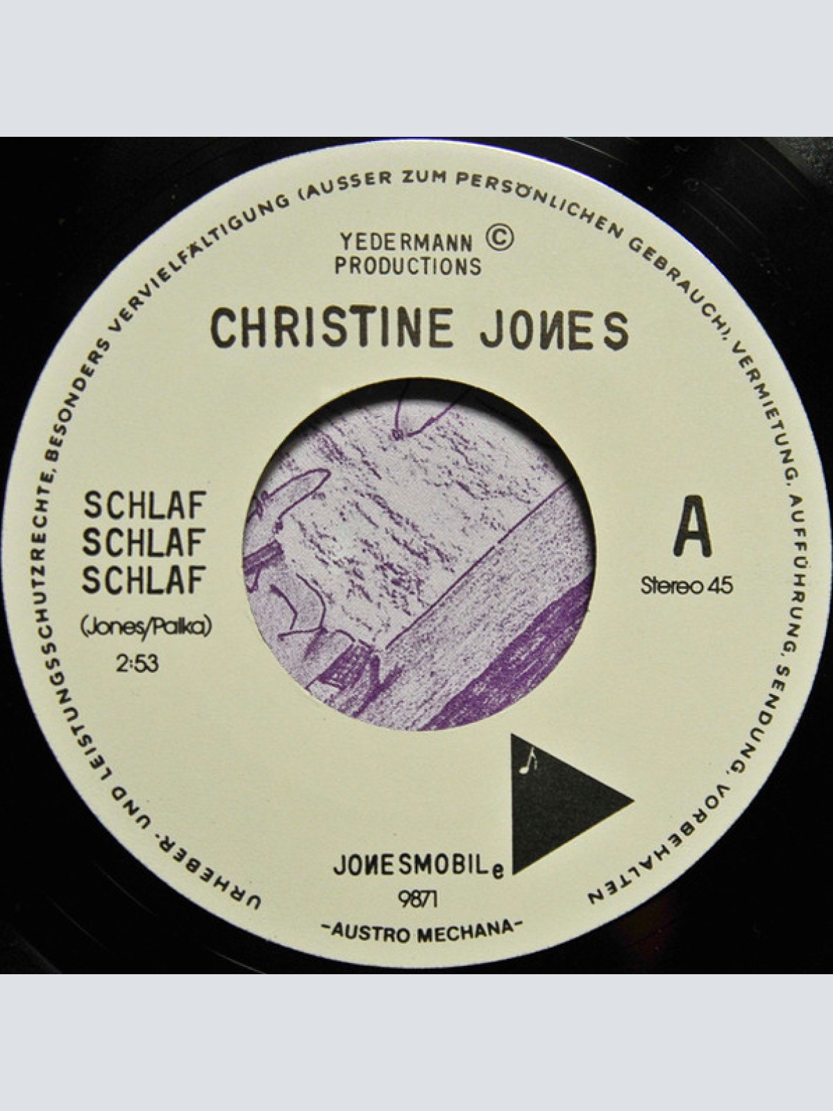 Vinyl / Christine Jones (3) - Schlaf Schlaf Schlaf / Jet Set Party