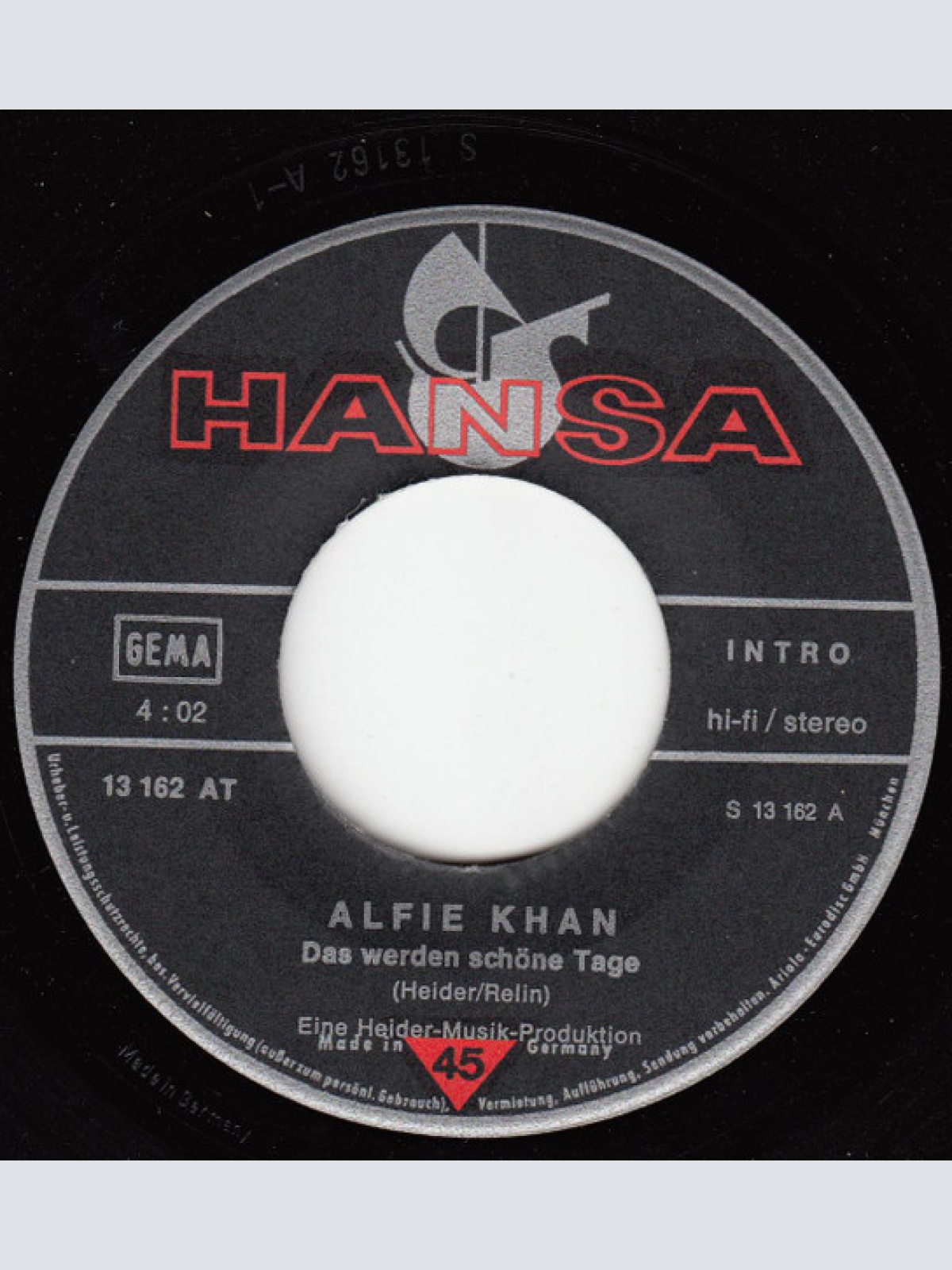 Vinyl / Alfie Khan - Das Werden Schöne Tage