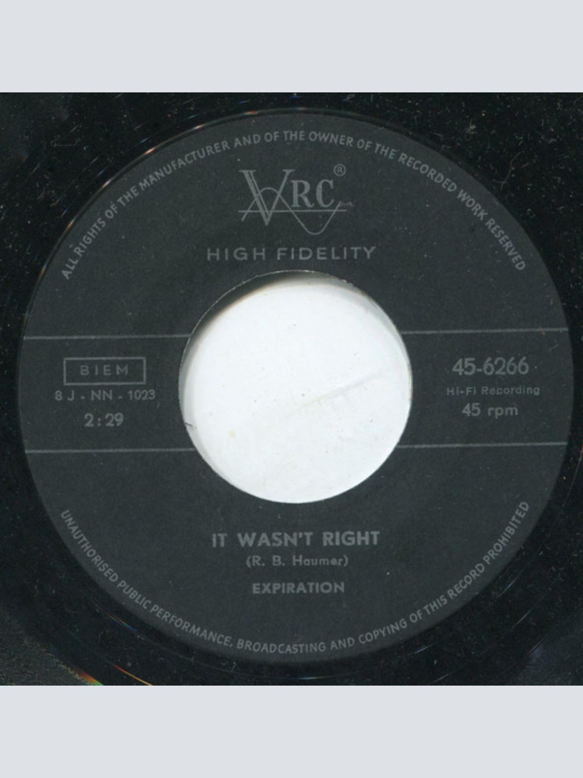 Vinyl / Expiration (2) - It Wasn't Right / And The World Will Be A Bird