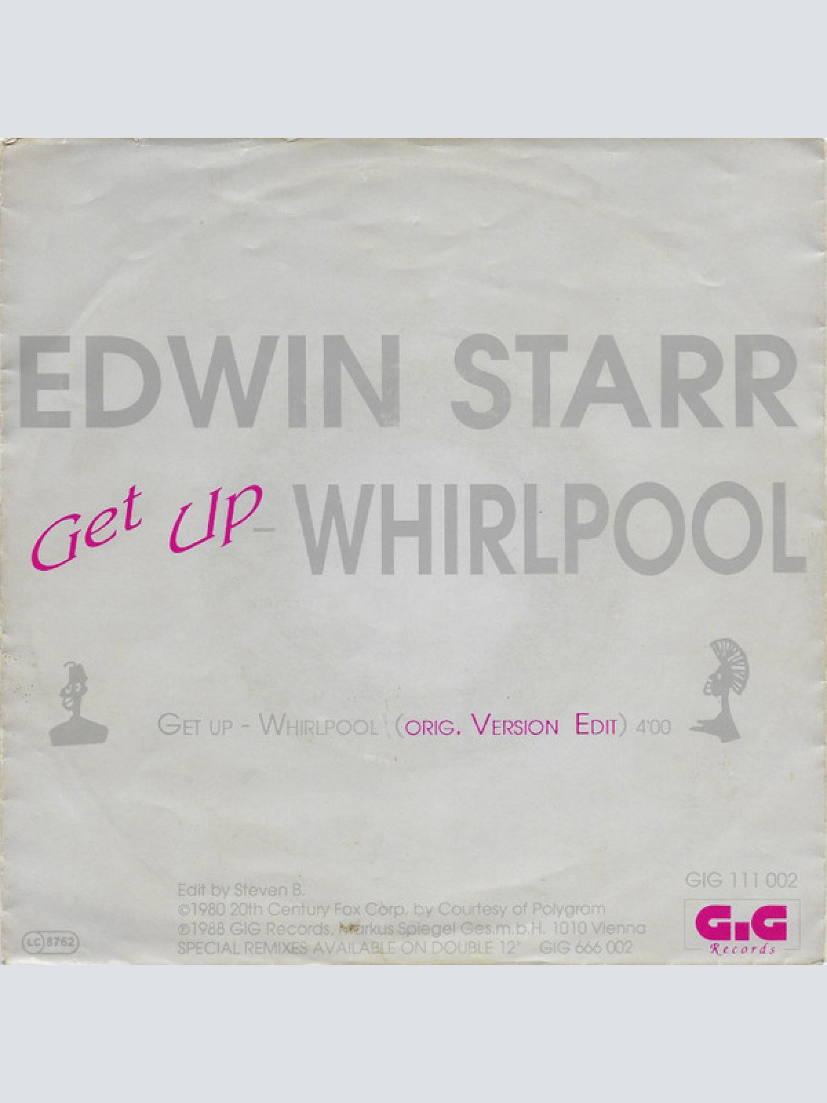Vinyl / Edwin Starr - Get Up - Whirlpool