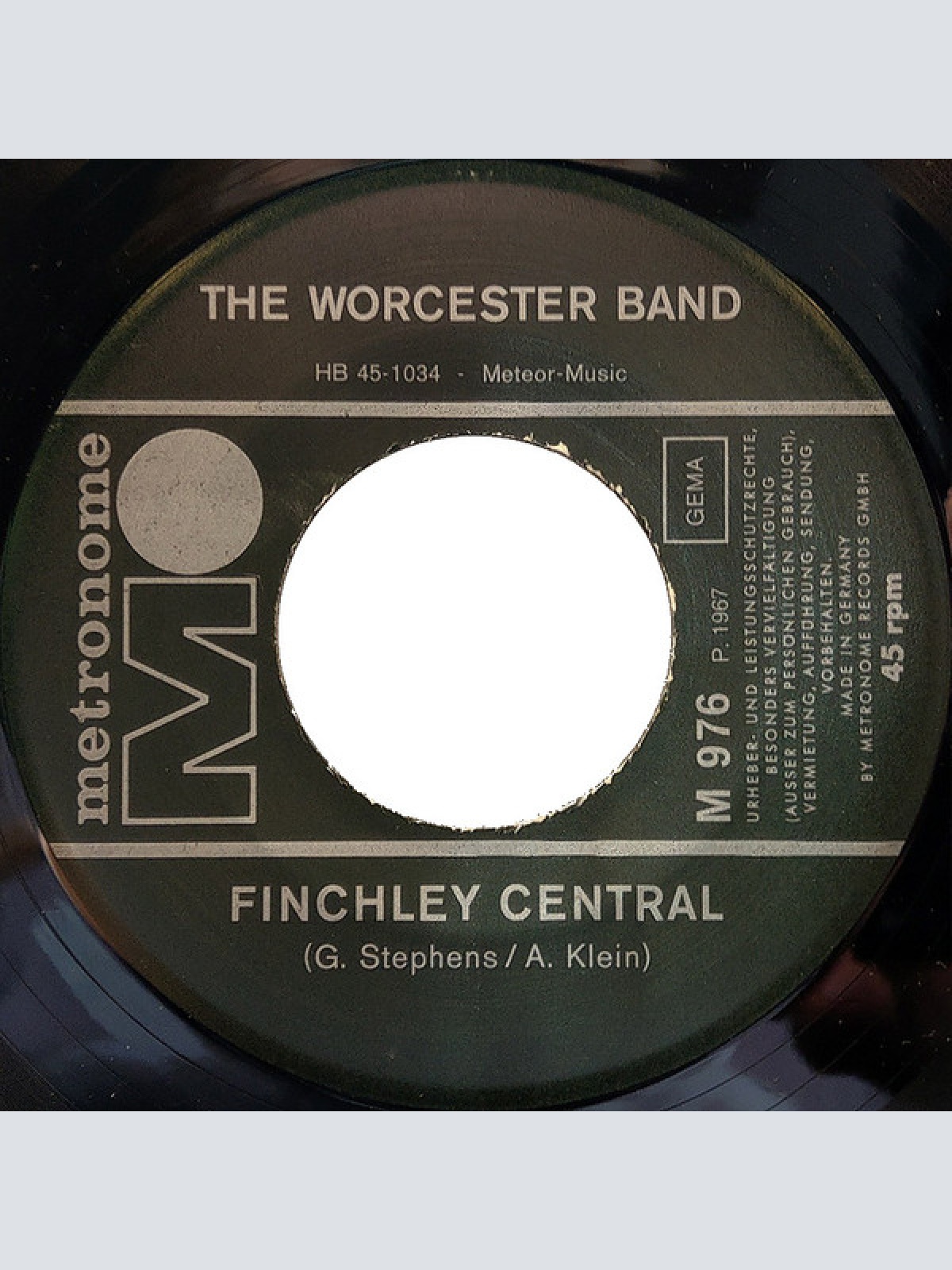 Vinyl / The Worcester Band - Finchley Central