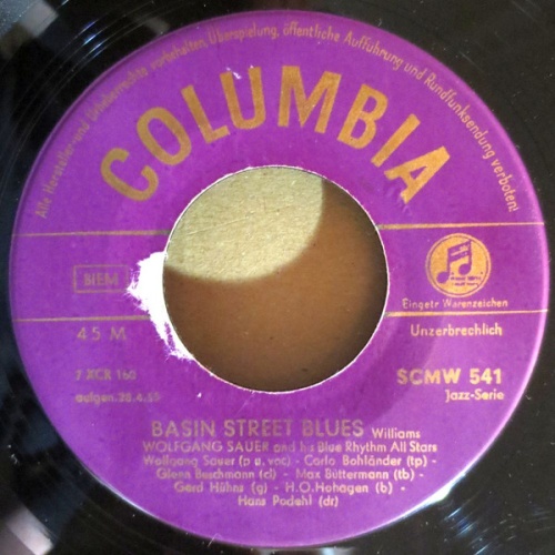 Vinyl / Wolfgang Sauer And His Blue Rhythm All Stars - Basin Street Blues
