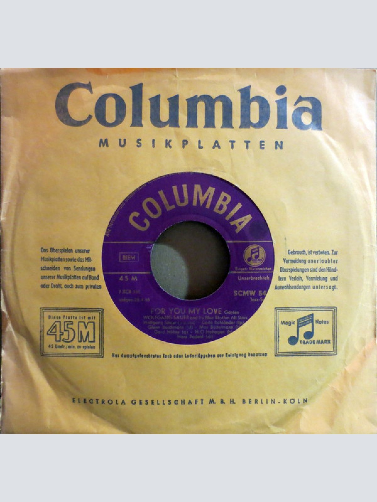 Vinyl / Wolfgang Sauer And His Blue Rhythm All Stars - Basin Street Blues