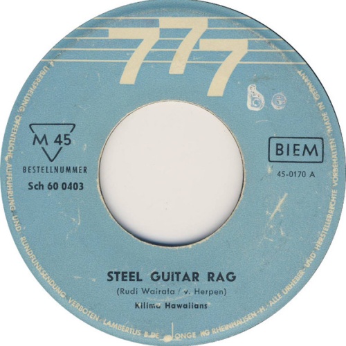 Vinyl / Kilima Hawaiians* - Steel Guitar Rag / Kilima Rag