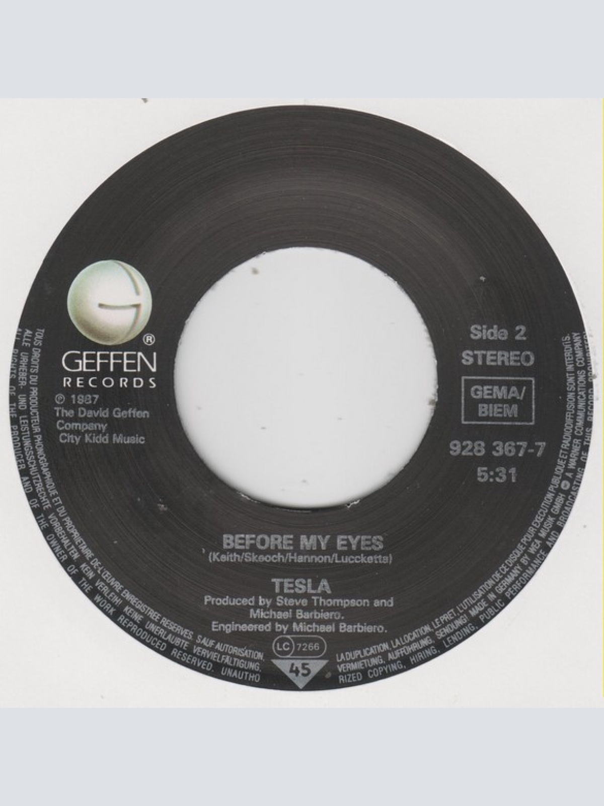 Vinyl / Tesla - Little Suzi