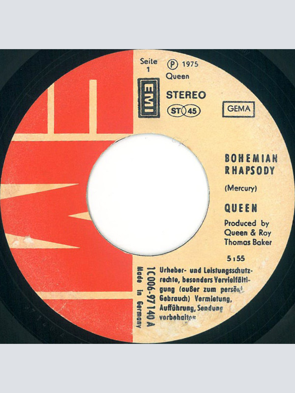 Vinyl / Queen - Bohemian Rhapsody