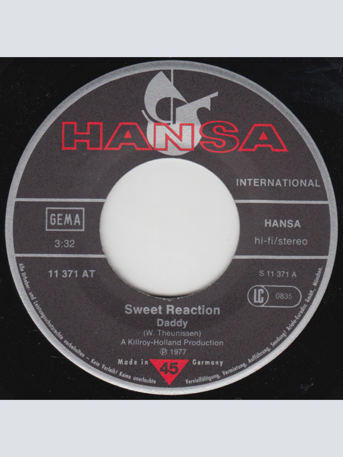 Vinyl / Sweet Reaction - Daddy