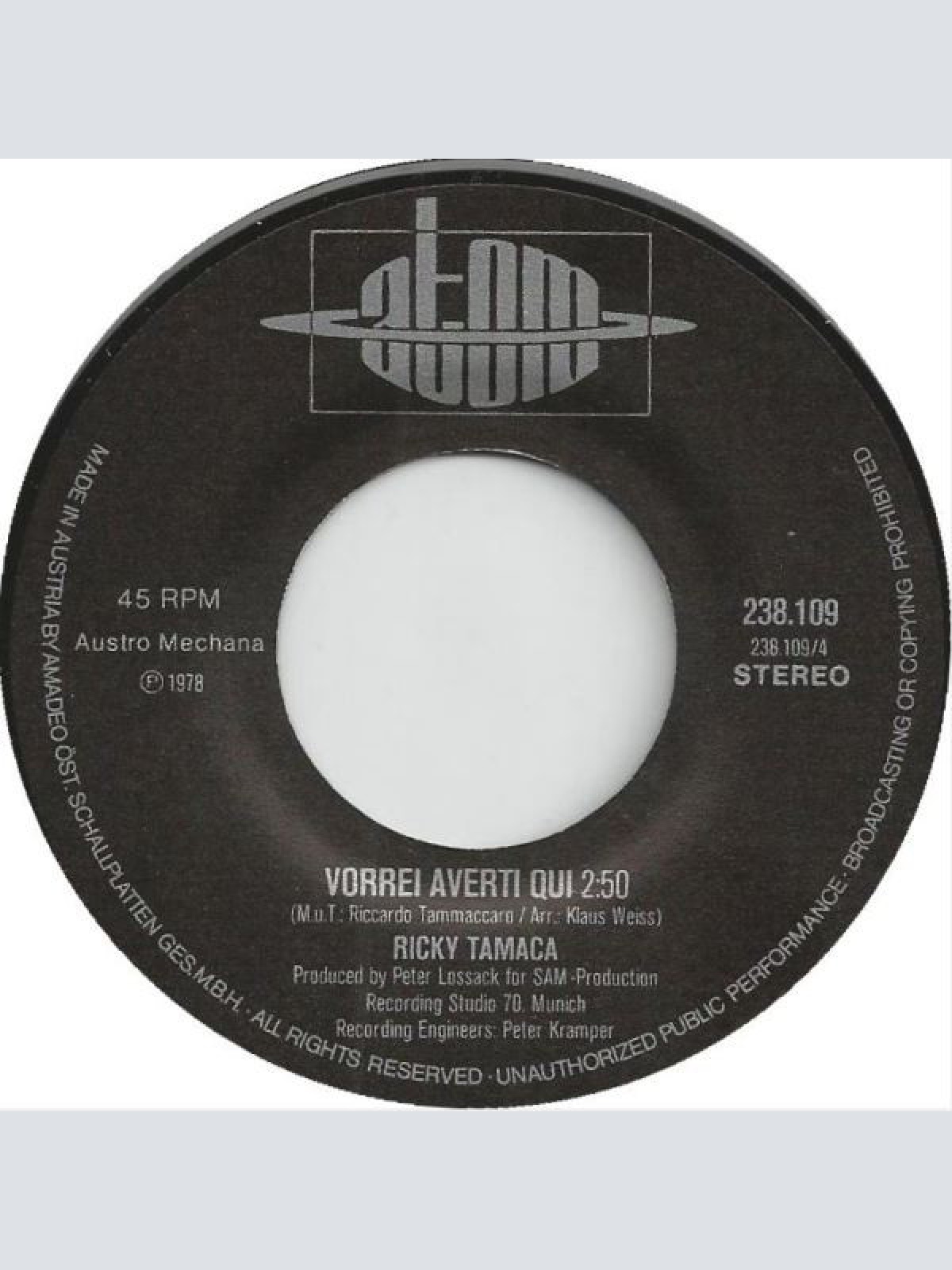 Vinyl / Ricky Tamaca - Balla Balla