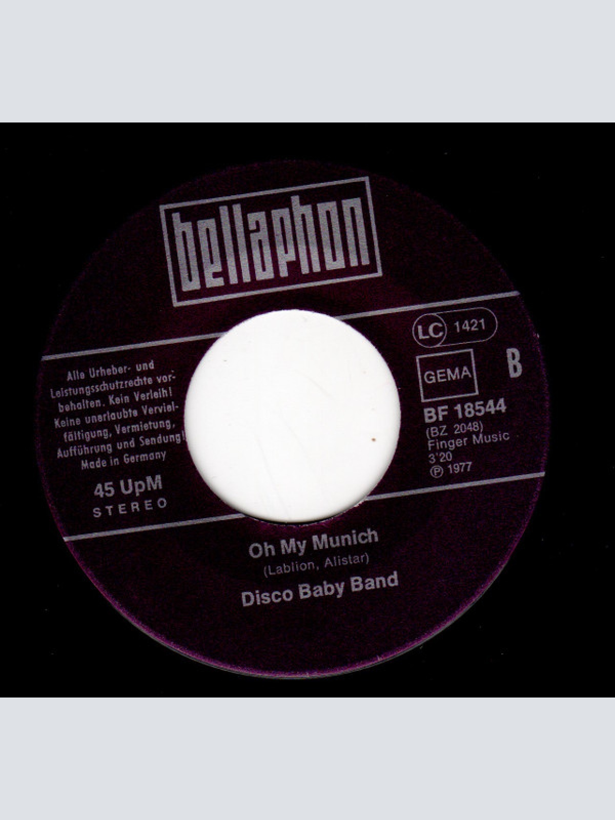 Vinyl / The Disco Baby Band - Love Me Baby