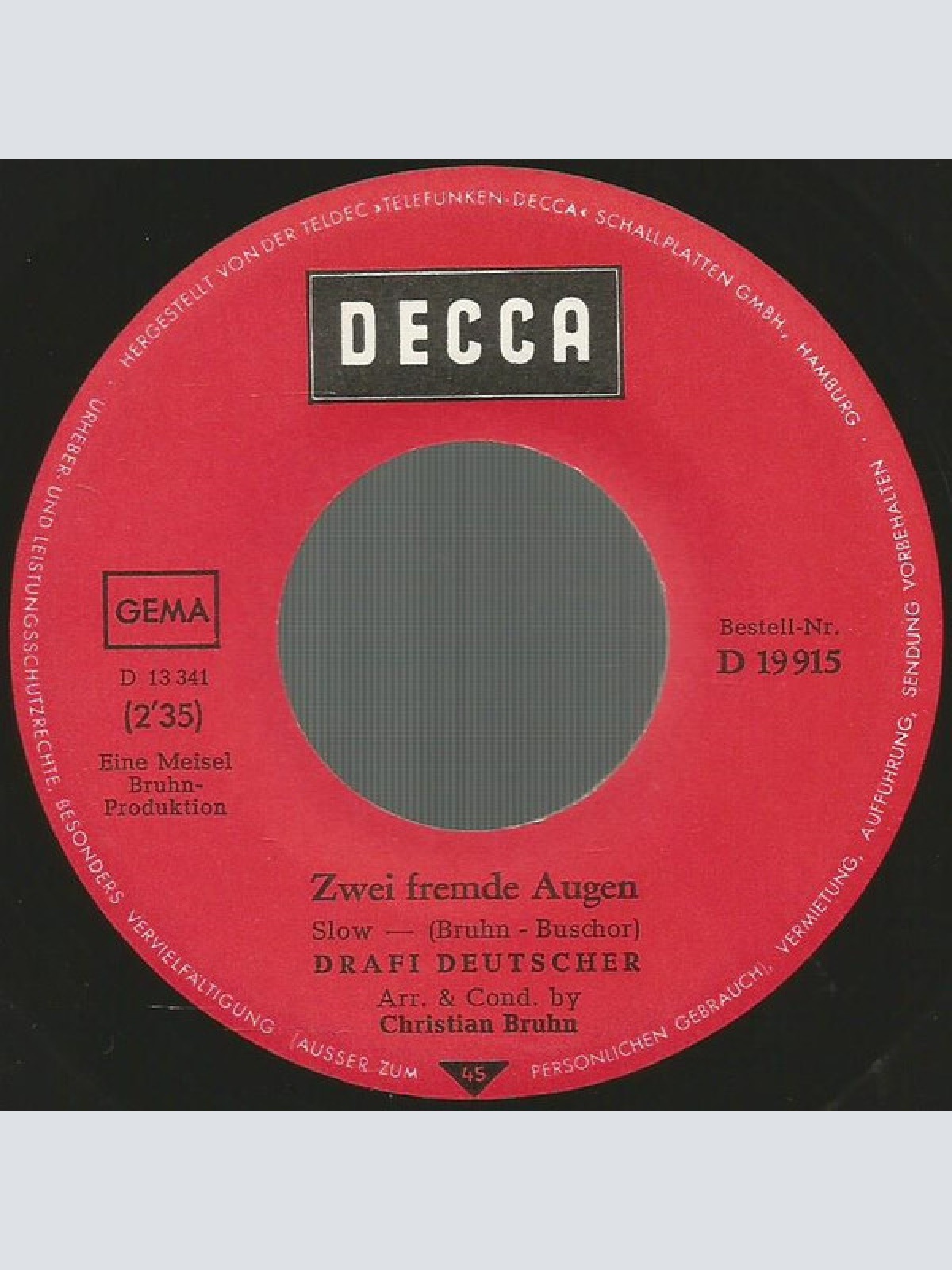 Vinyl / Drafi Deutscher - Der Hauptmann Von Köpenick