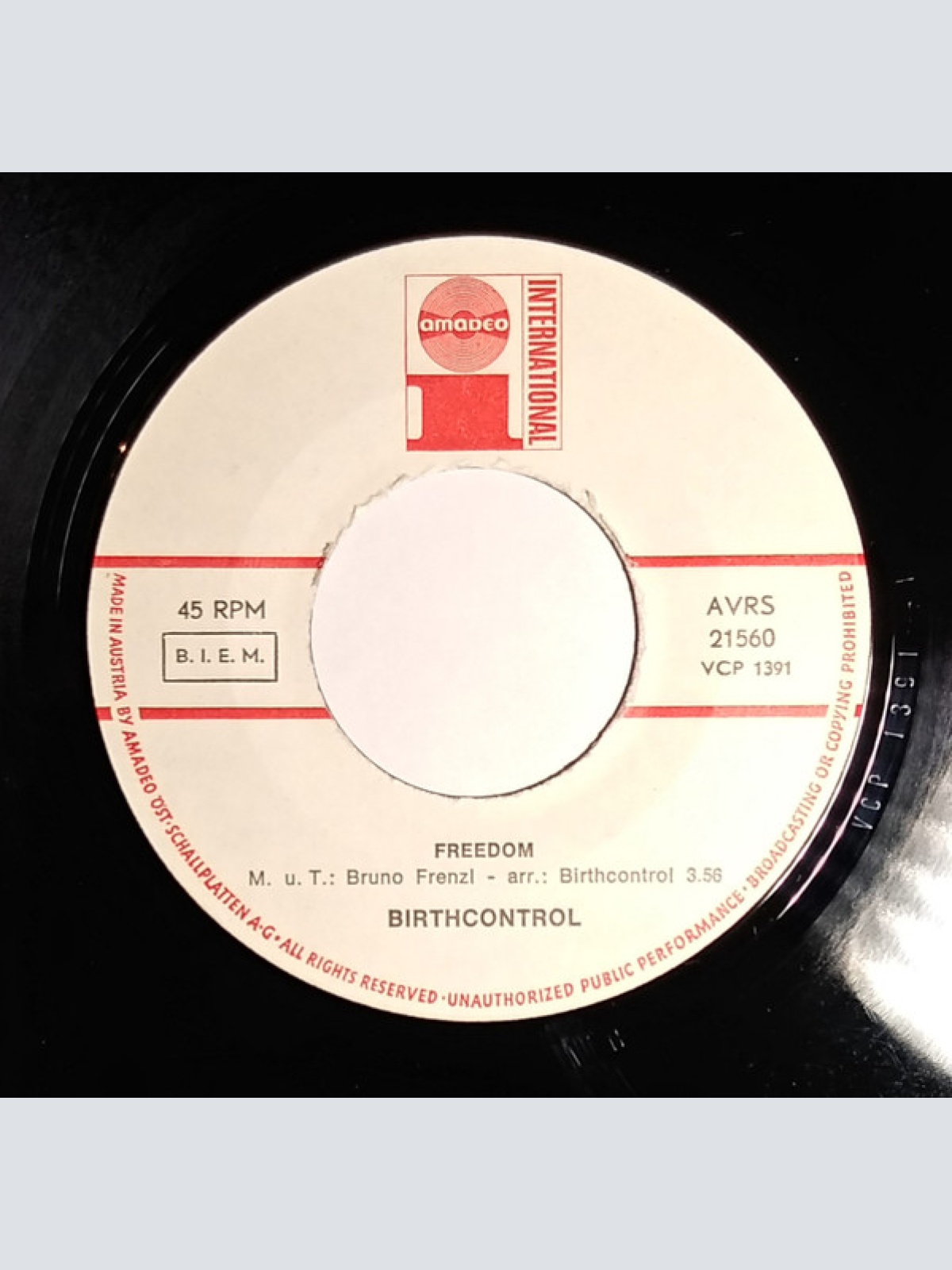 Vinyl / Birthcontrol* - October / Freedom