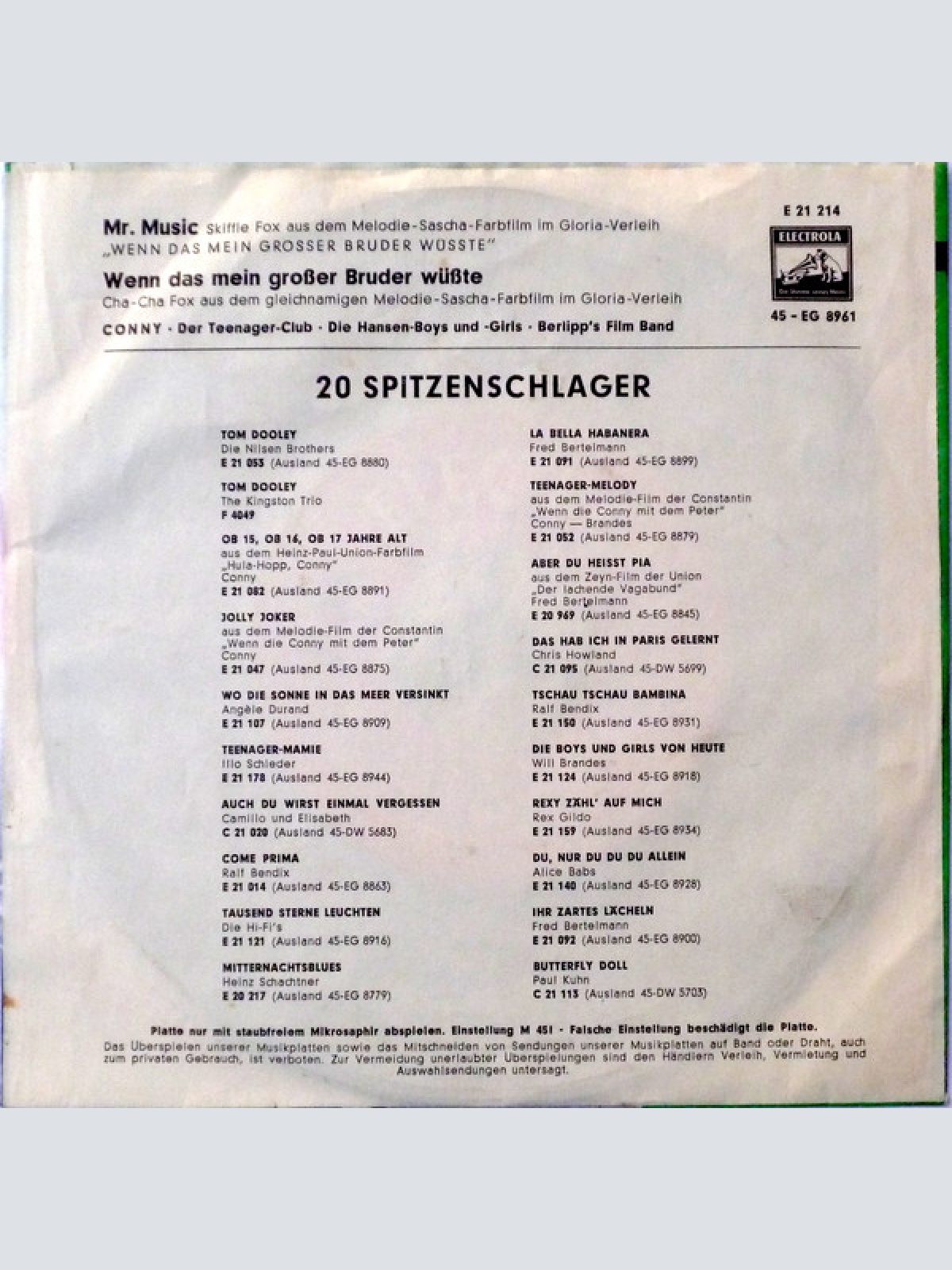 Vinyl / Conny* - Mr. Music