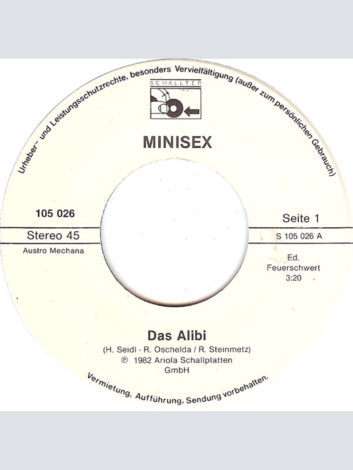 Vinyl / Minisex - Das Alibi