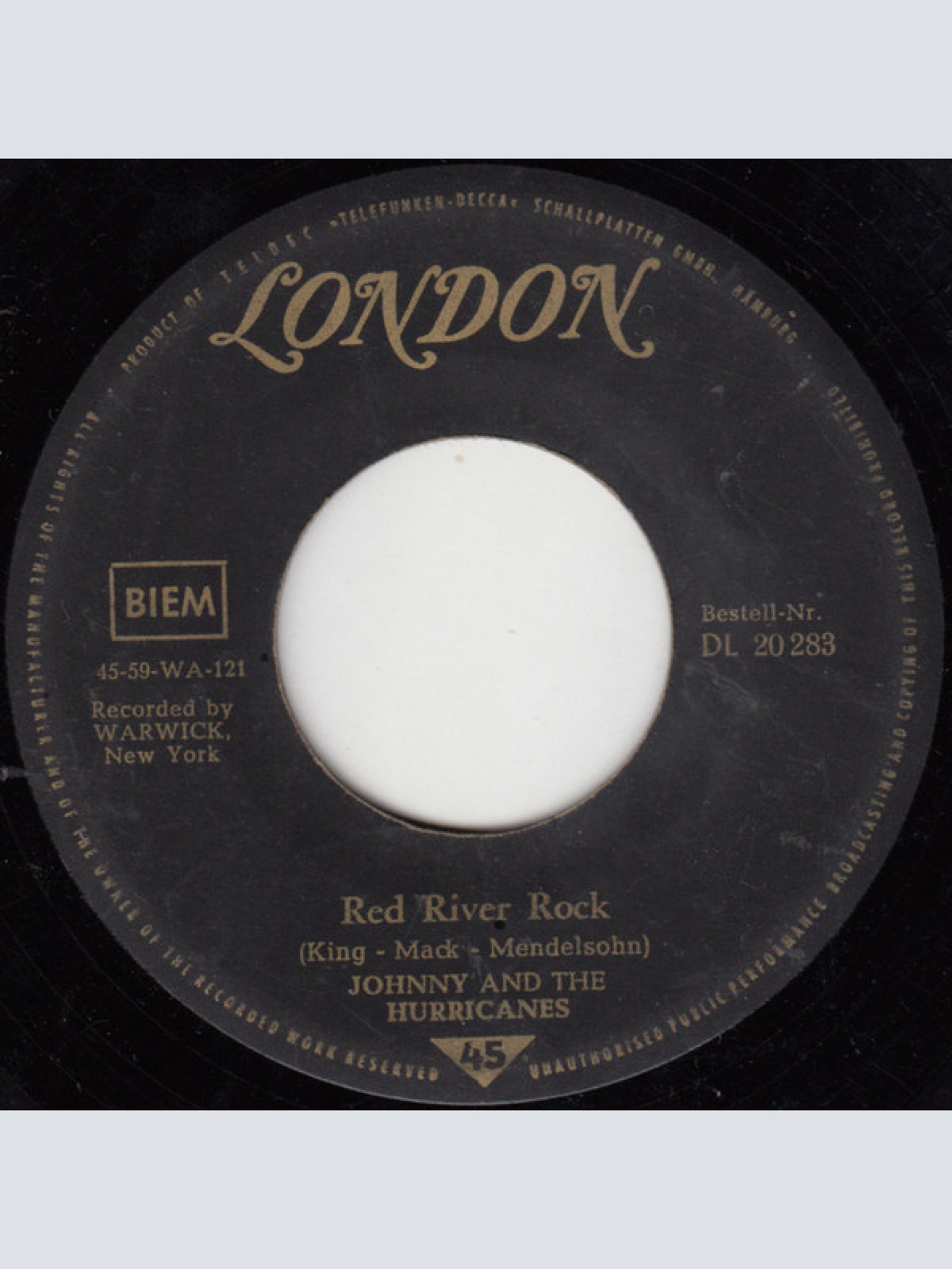 Vinyl / Johnny And The Hurricanes - Buckeye / Red River Rock