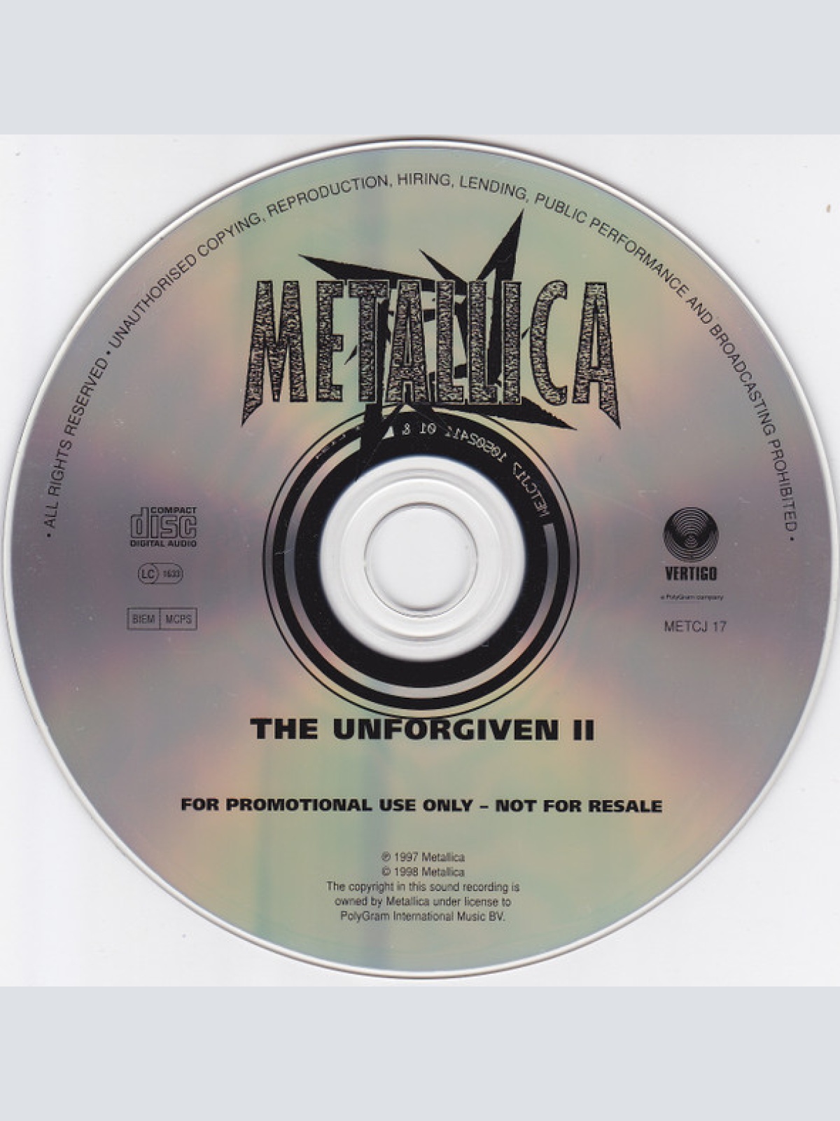 CD / Metallica - The Unforgiven II