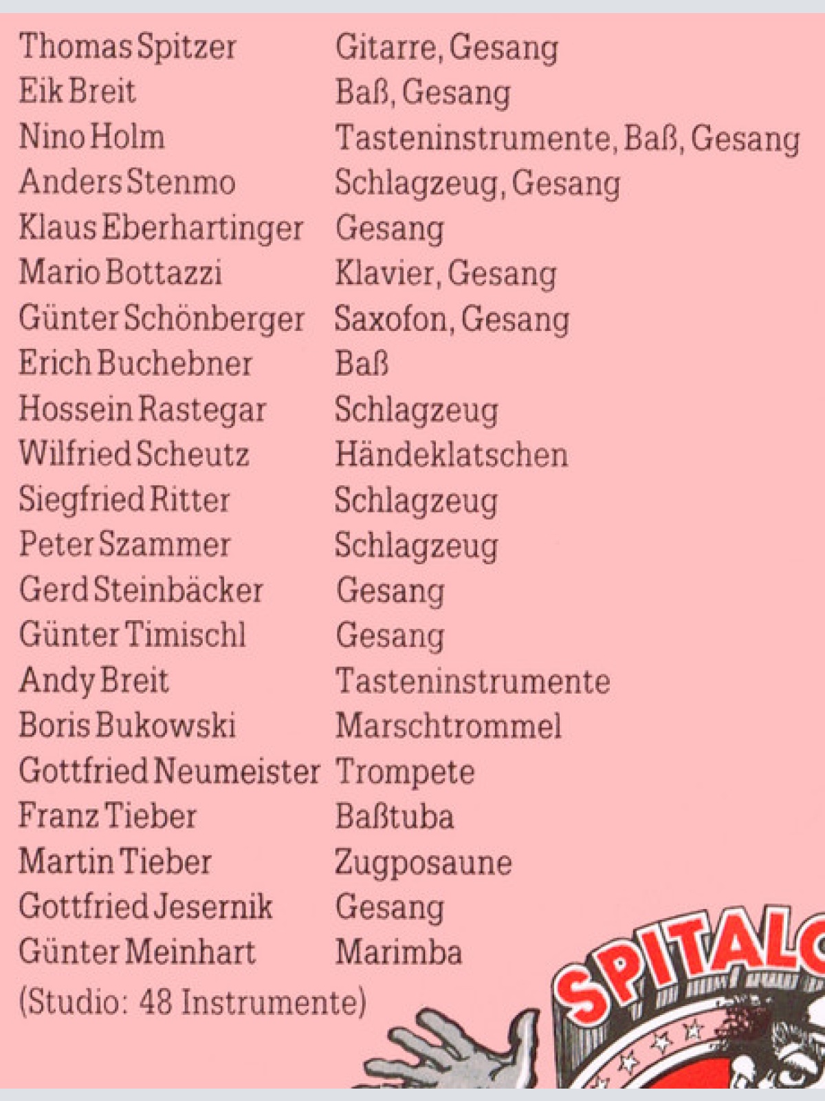 Vinyl / Erste Allgemeine Verunsicherung* - Spitalo Fatalo