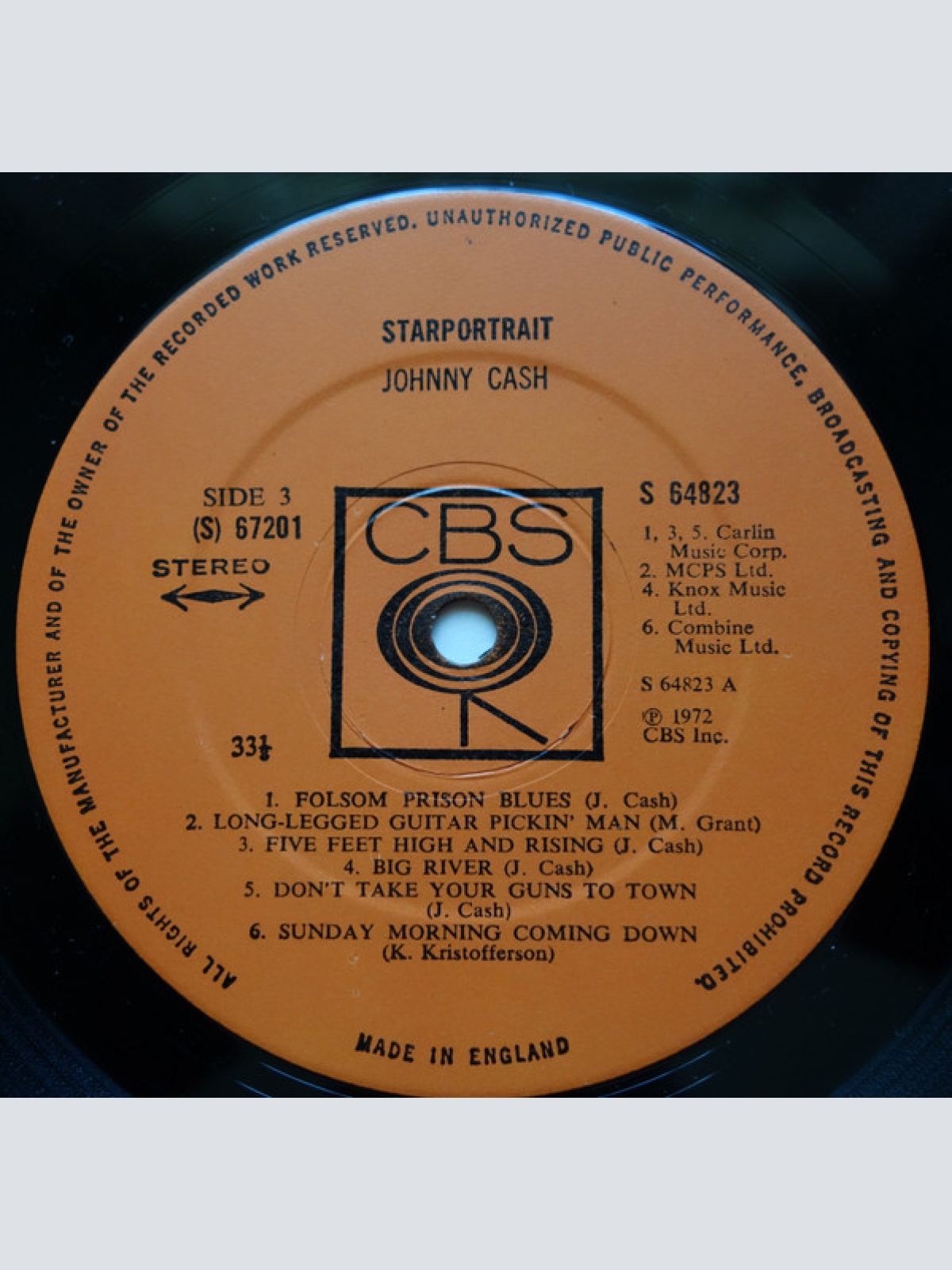 Vinyl / Johnny Cash - Starportrait