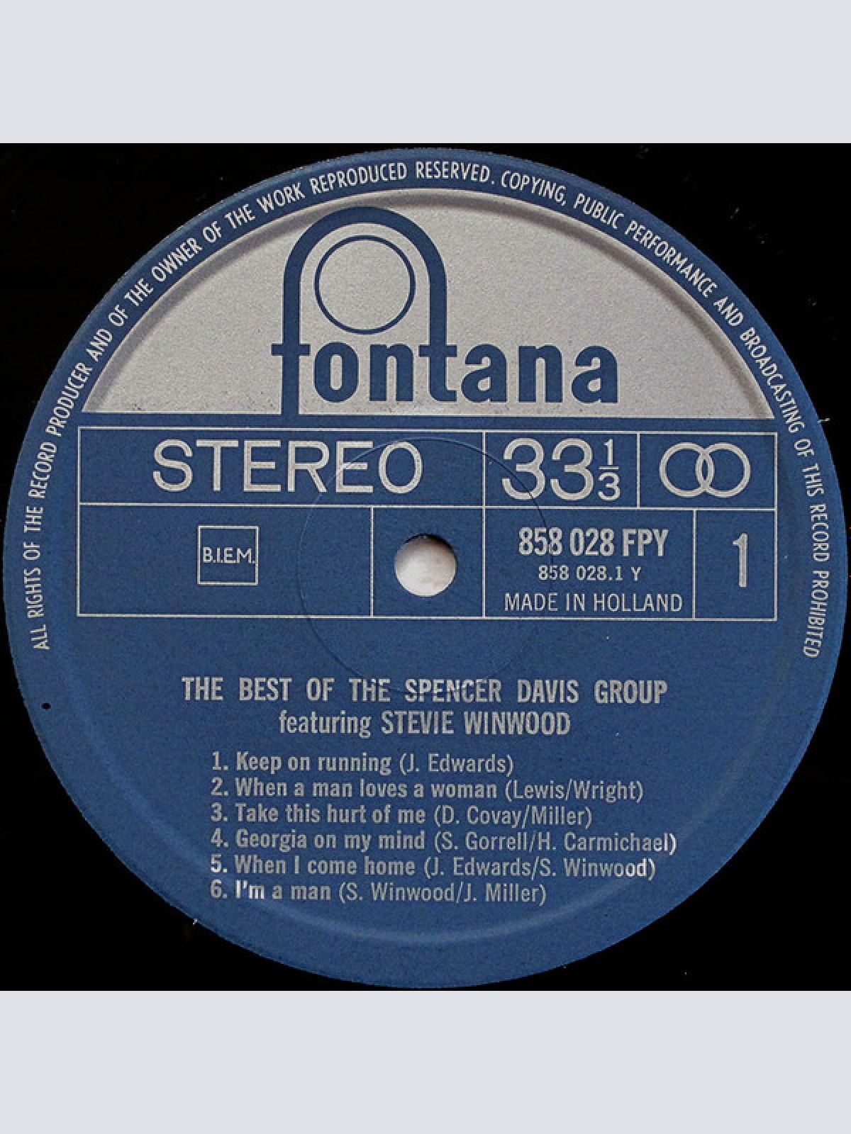 Vinyl / Stevie Winwood* with The Spencer Davis Group - The Best Of Stevie Winwood With The Spencer Davis Group