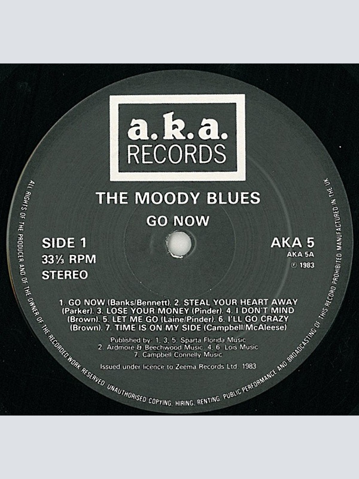 Vinyl / The Moody Blues - Go Now