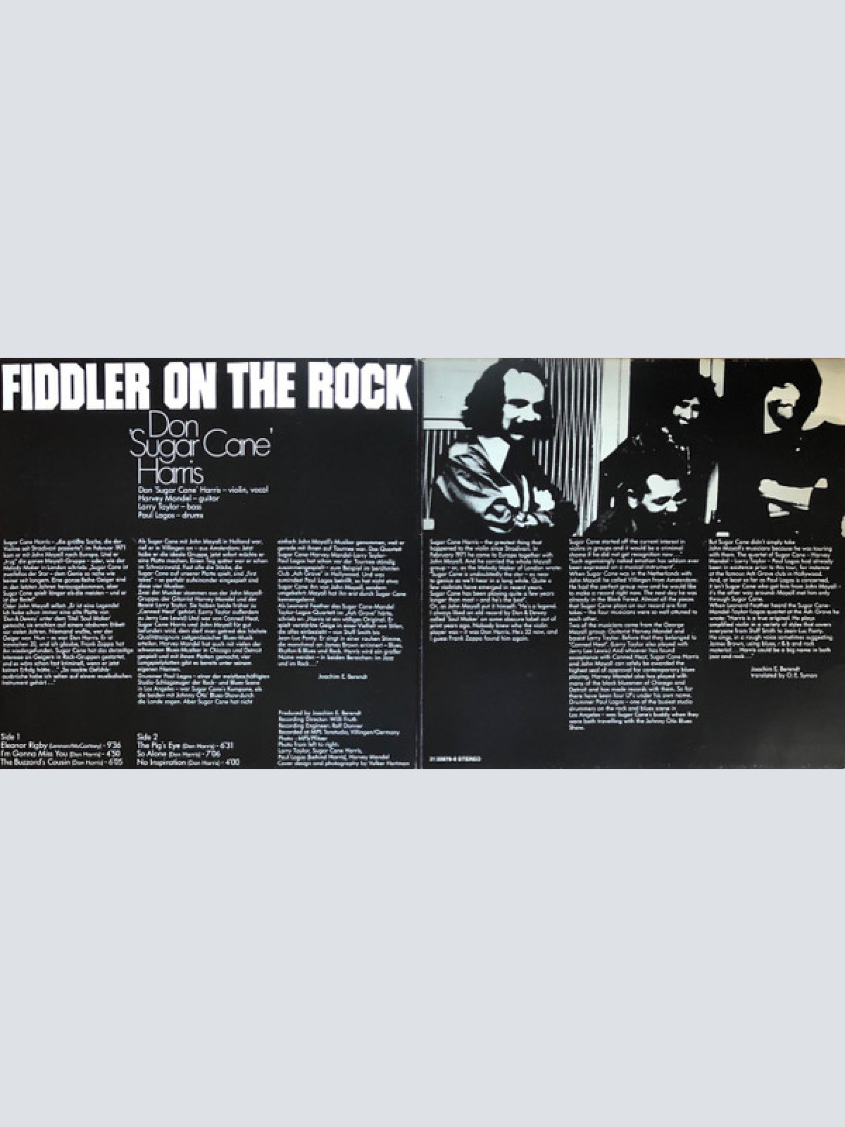 Vinyl / Don 'Sugar Cane' Harris* - Fiddler On The Rock