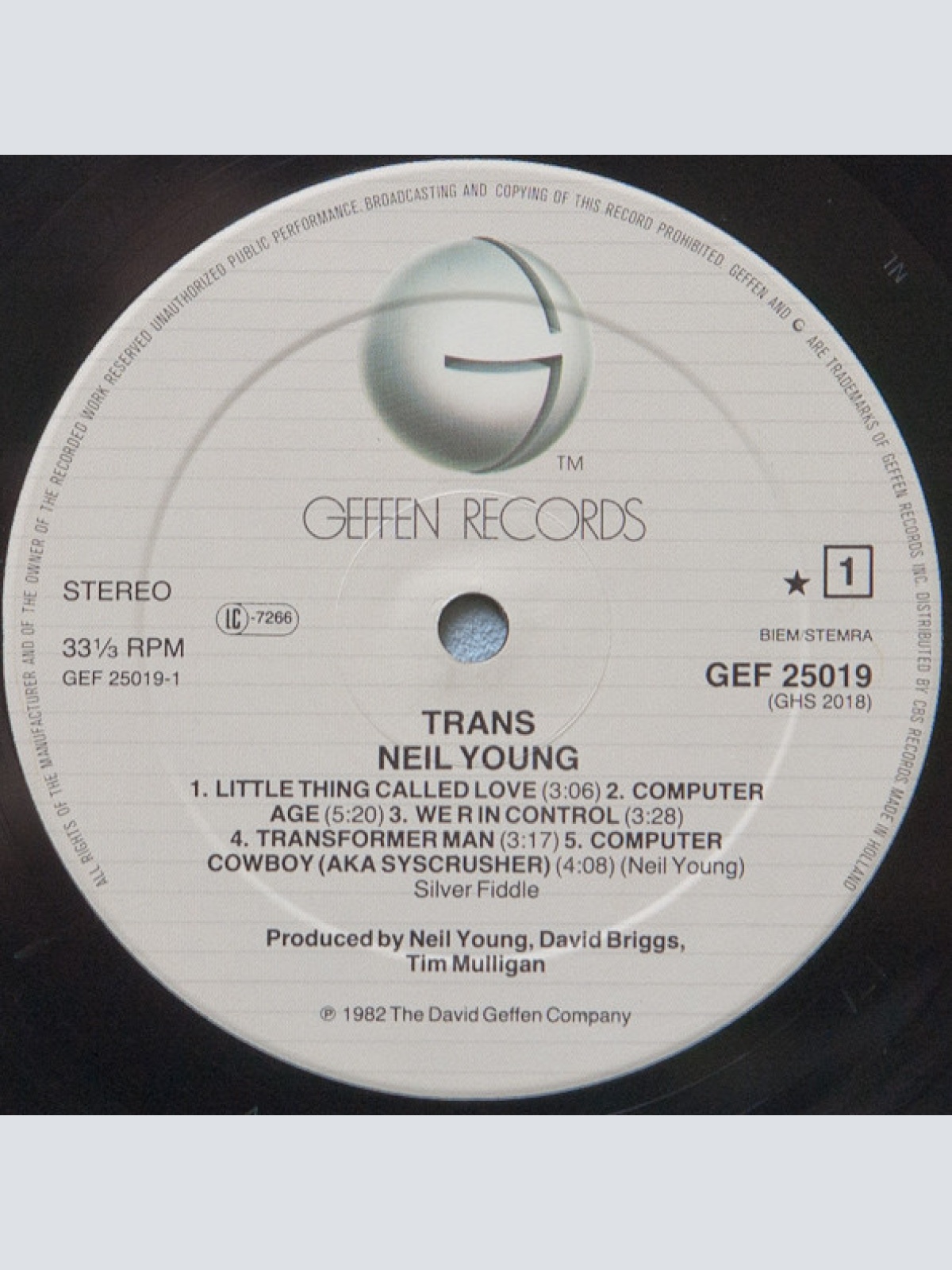 Vinyl / Neil Young - Trans
