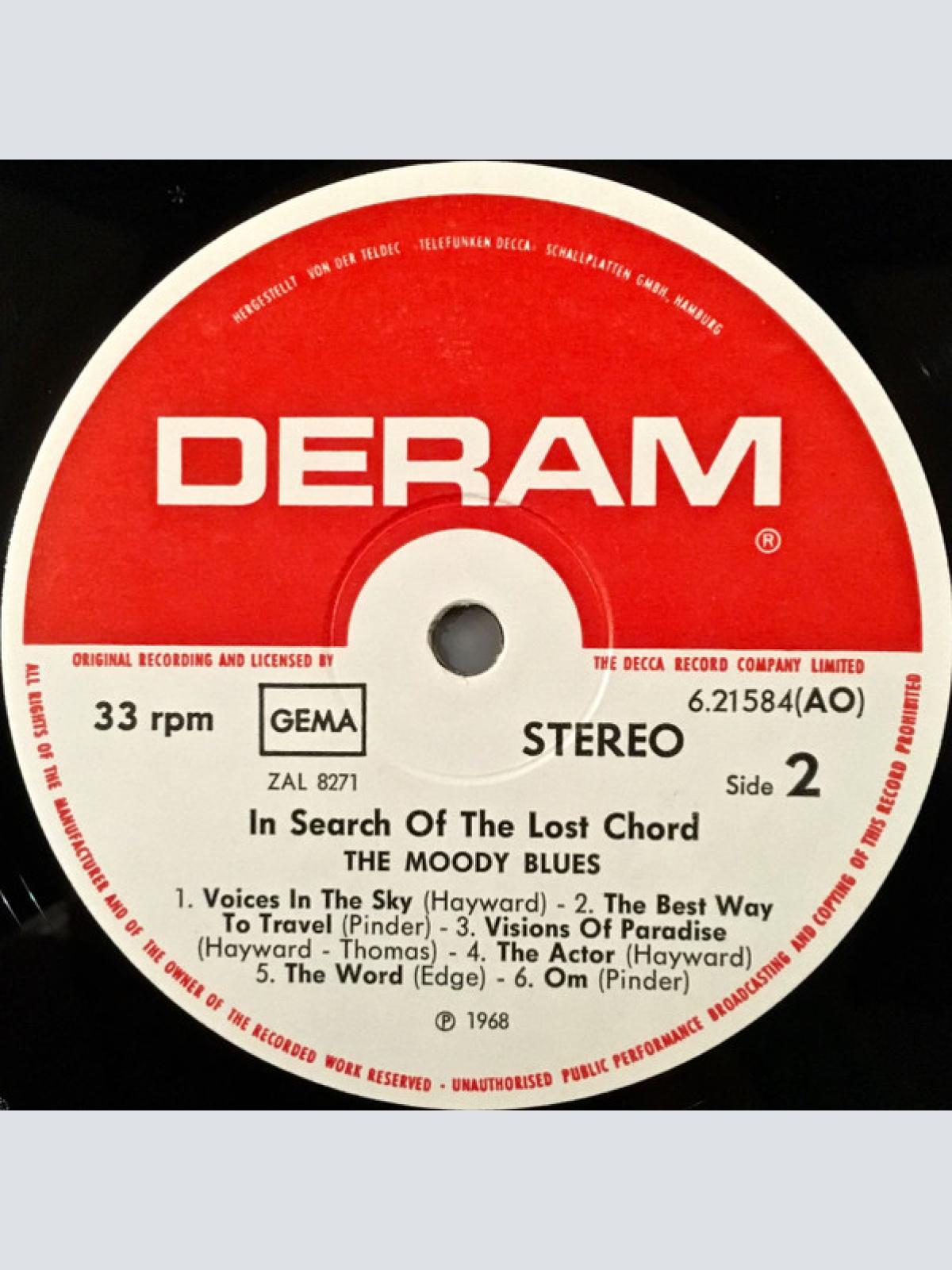 Vinyl / The Moody Blues - In Search Of The Lost Chord