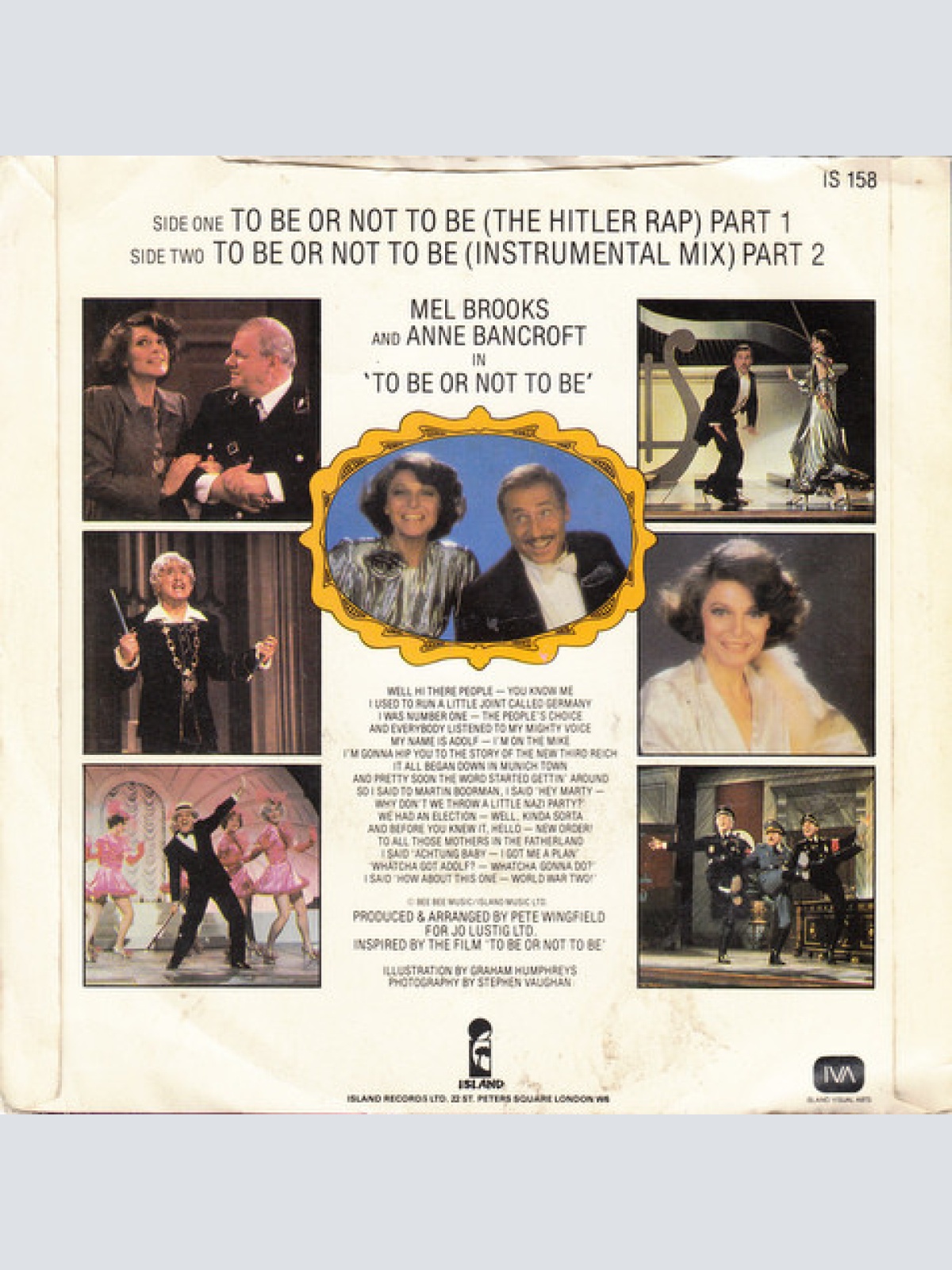 Vinyl / Mel Brooks - To Be Or Not To Be (The Hitler Rap)