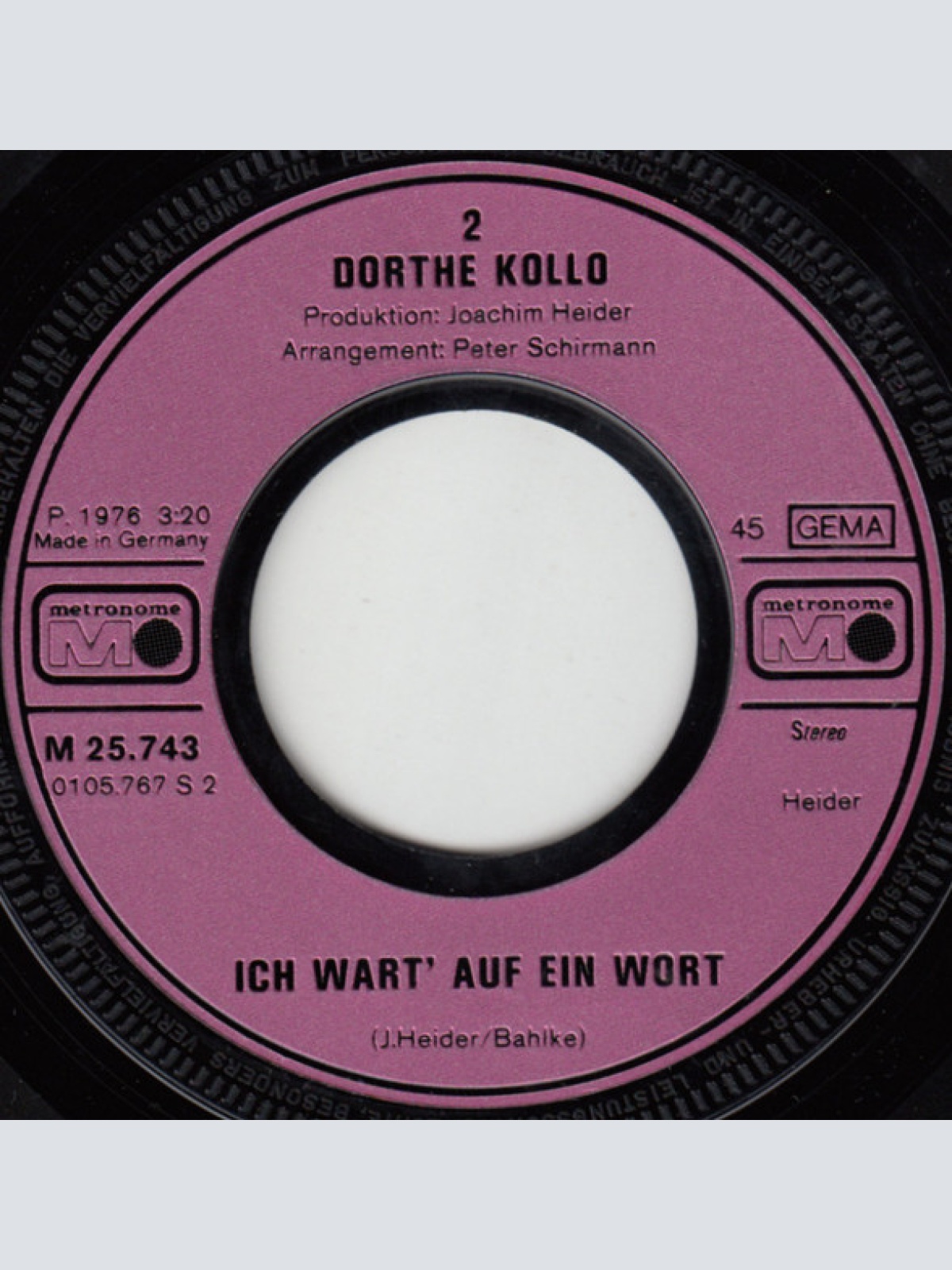 Vinyl / Dorthe* - Tobago-Helloh
