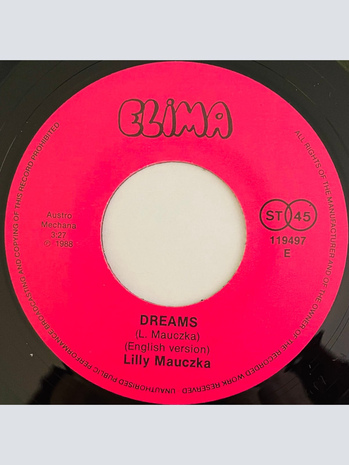 Vinyl / Lilly Mauczka - Träume / Dreams