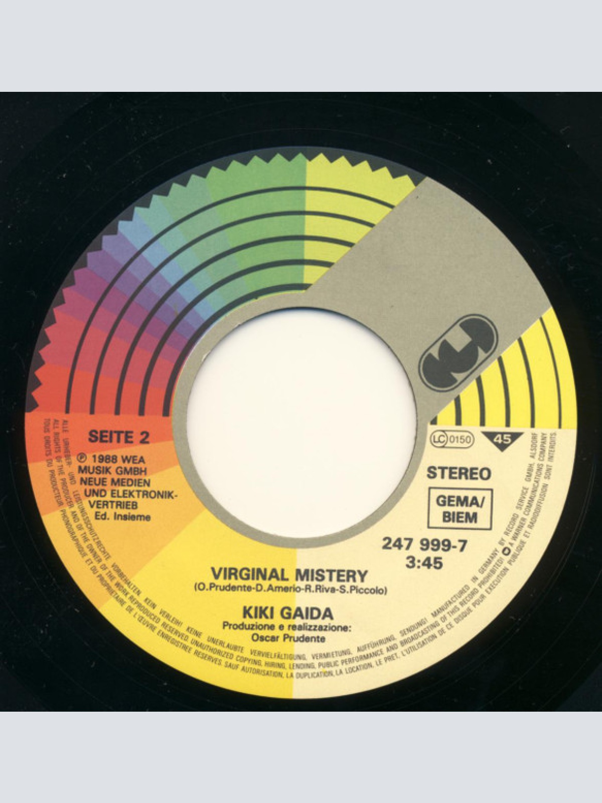 Vinyl / Kiki Gaida - Isole Vergini / Virginal Mystery