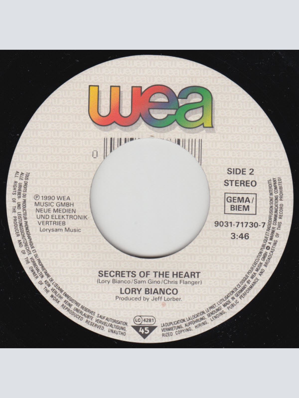 Vinyl / Lory Bianco - Heartbreaker