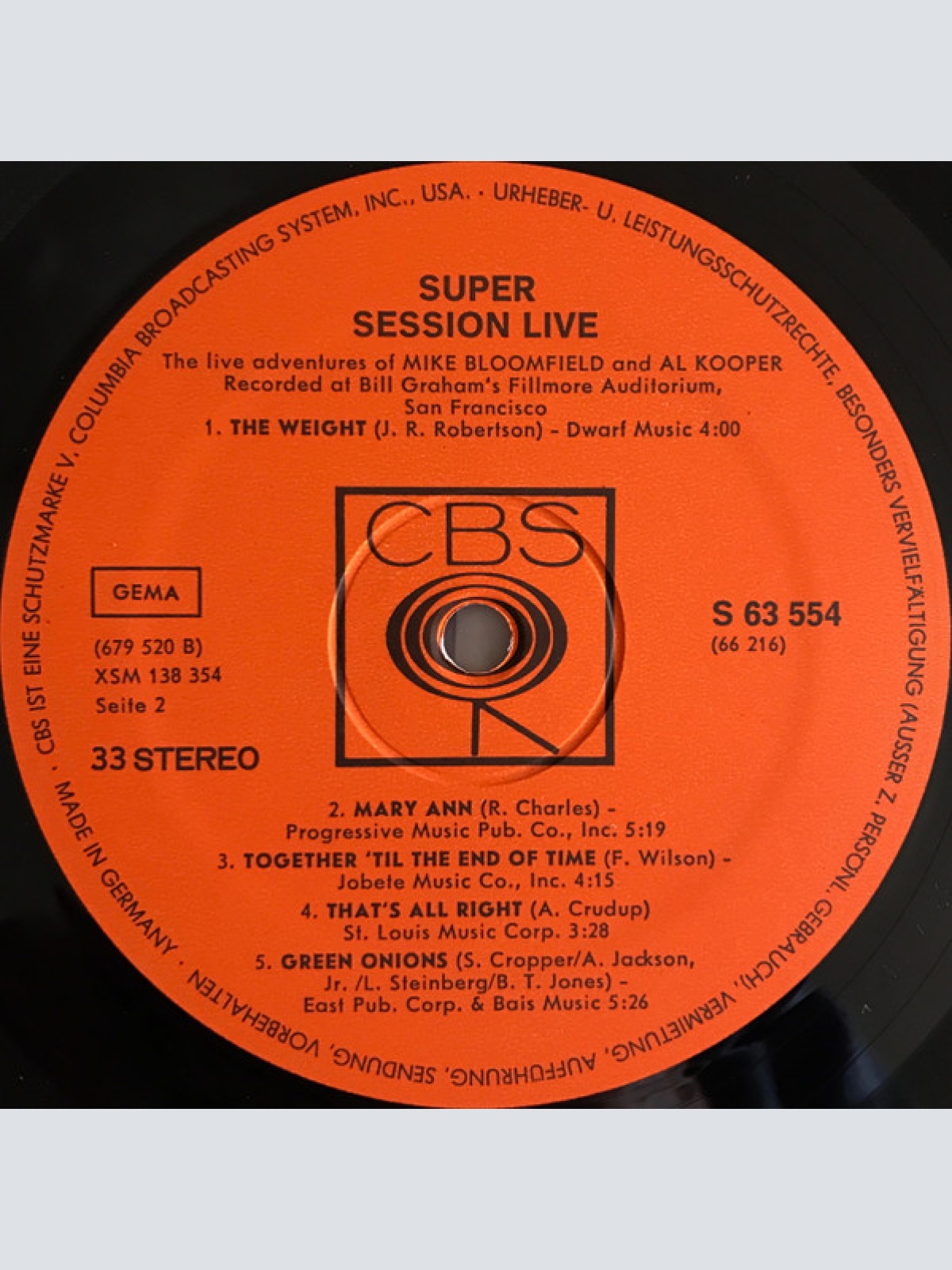 Vinyl / Mike Bloomfield And Al Kooper - The Live Adventures Of Mike Bloomfield And Al Kooper