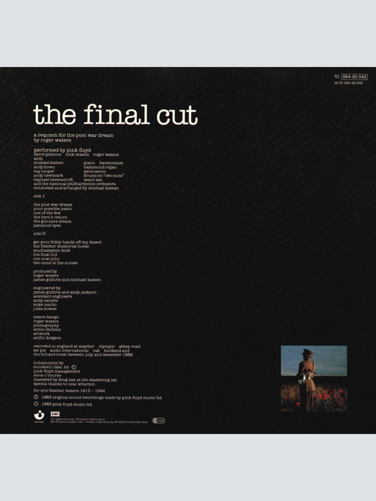 Vinyl / Pink Floyd - The Final Cut