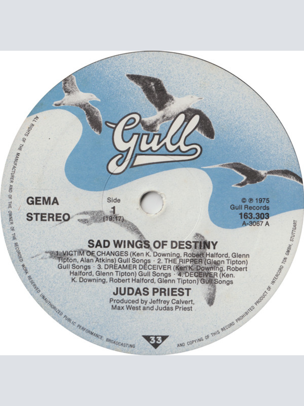 Vinyl / Judas Priest - Sad Wings Of Destiny