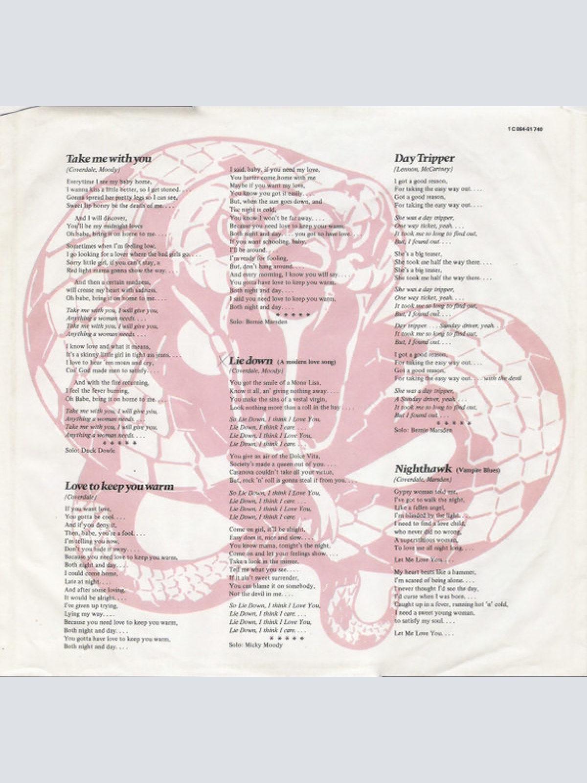 Vinyl / Whitesnake - Trouble