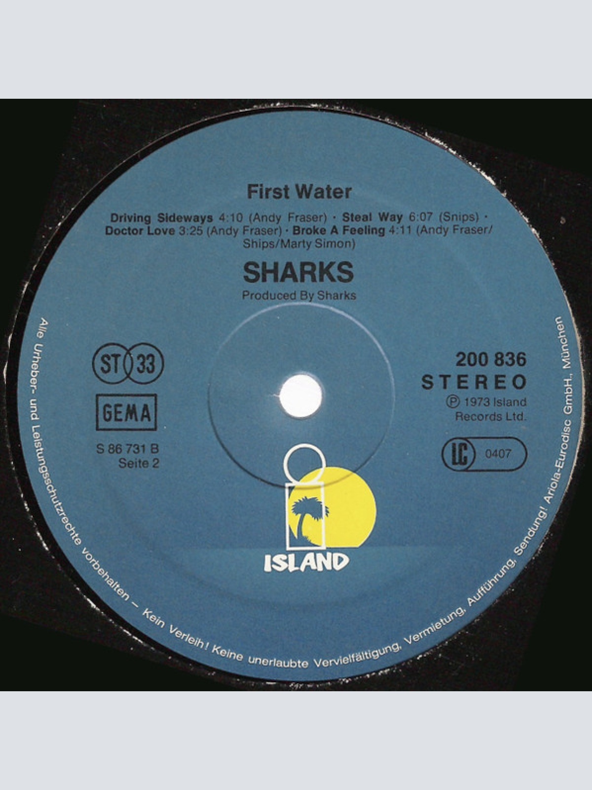 Vinyl / Sharks (8) - First Water