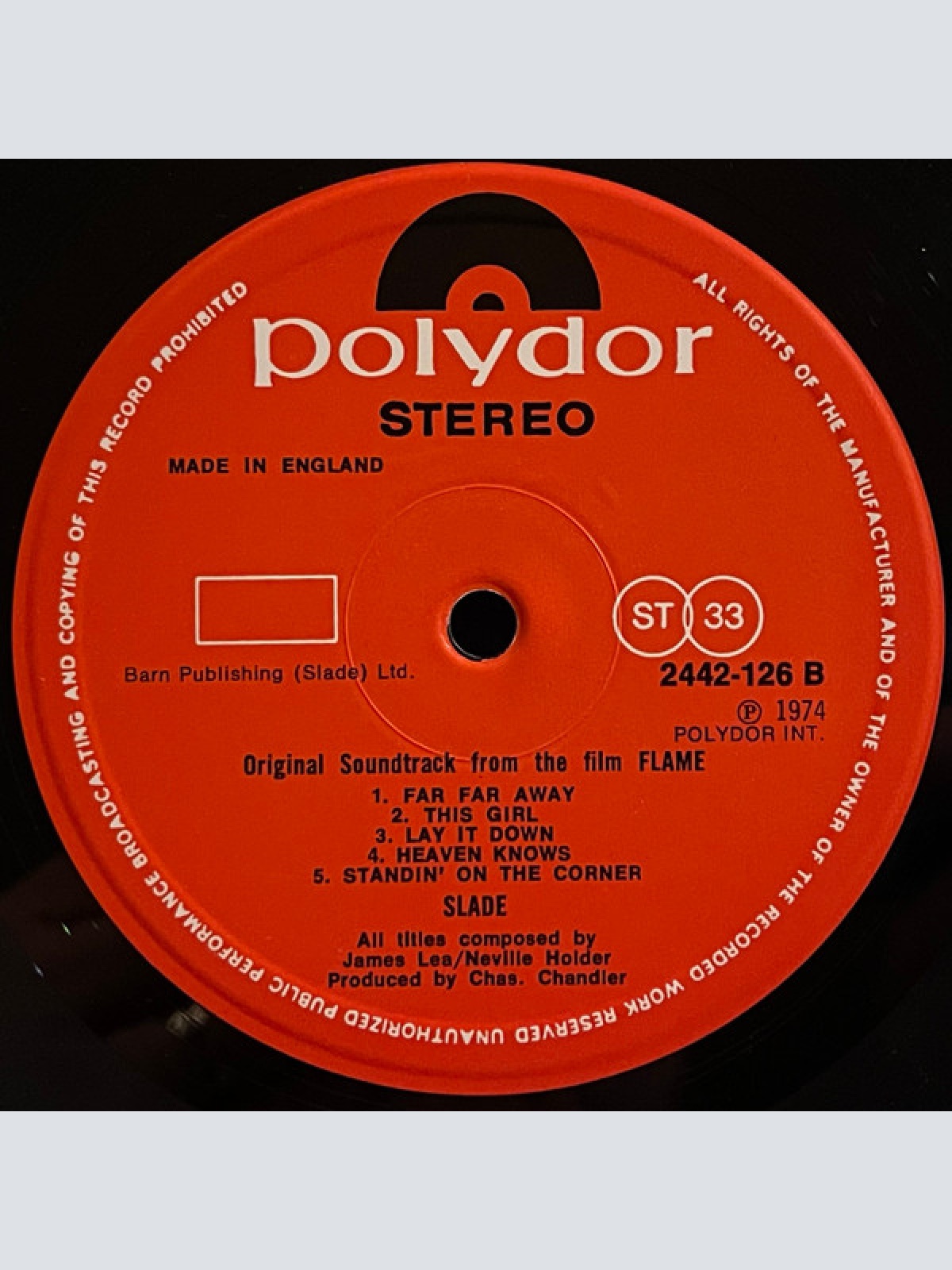 Vinyl / Slade - Original Soundtrack From The Film Flame