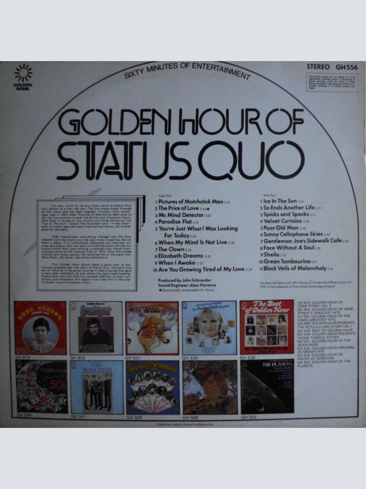 Vinyl / Status Quo - Golden Hour Of Status Quo