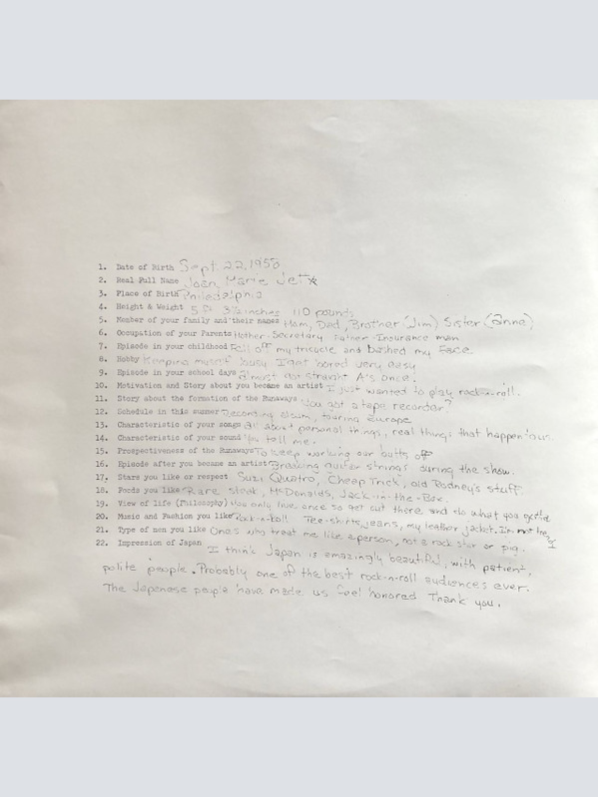 Vinyl / The Runaways - Live In Japan