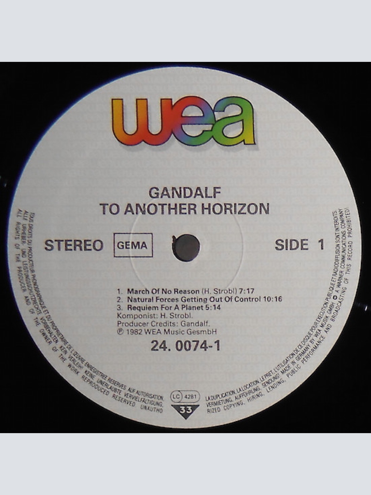 Vinyl / Gandalf - To Another Horizon