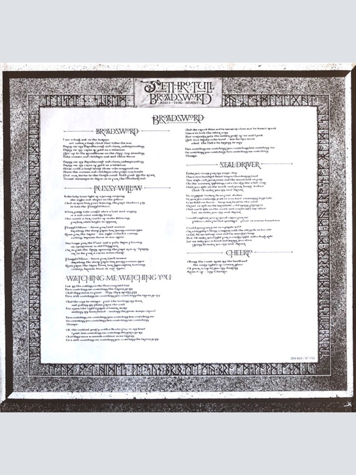 Vinyl / Jethro Tull - The Broadsword And The Beast