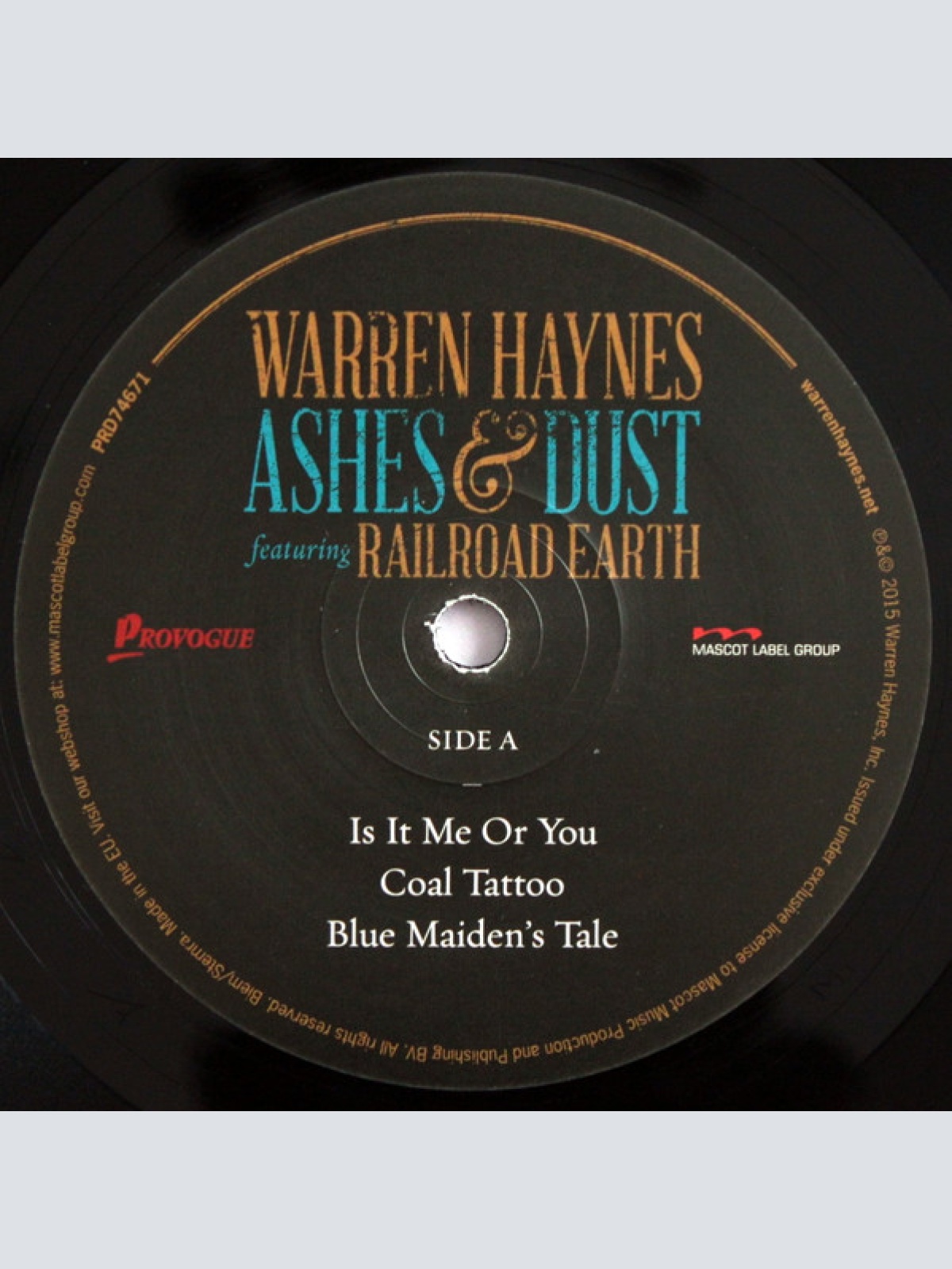 Vinyl / Warren Haynes Featuring Railroad Earth - Ashes & Dust