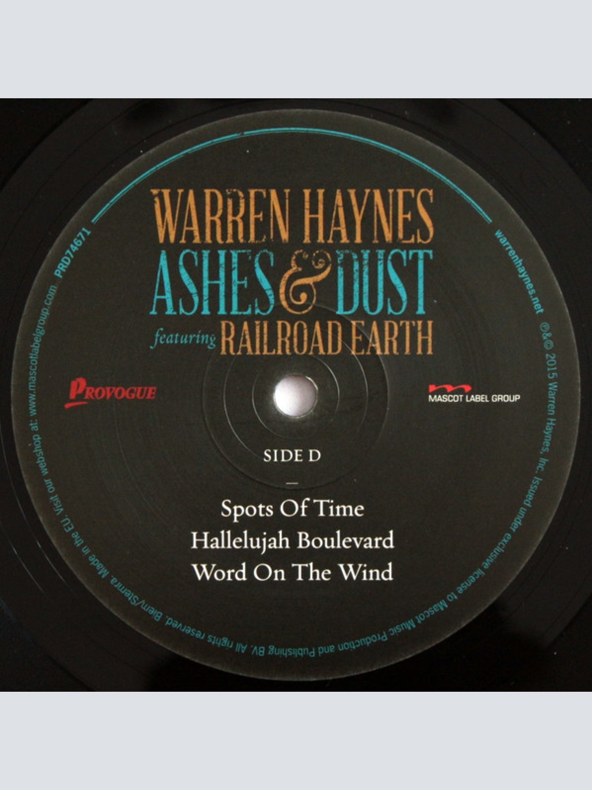 Vinyl / Warren Haynes Featuring Railroad Earth - Ashes & Dust