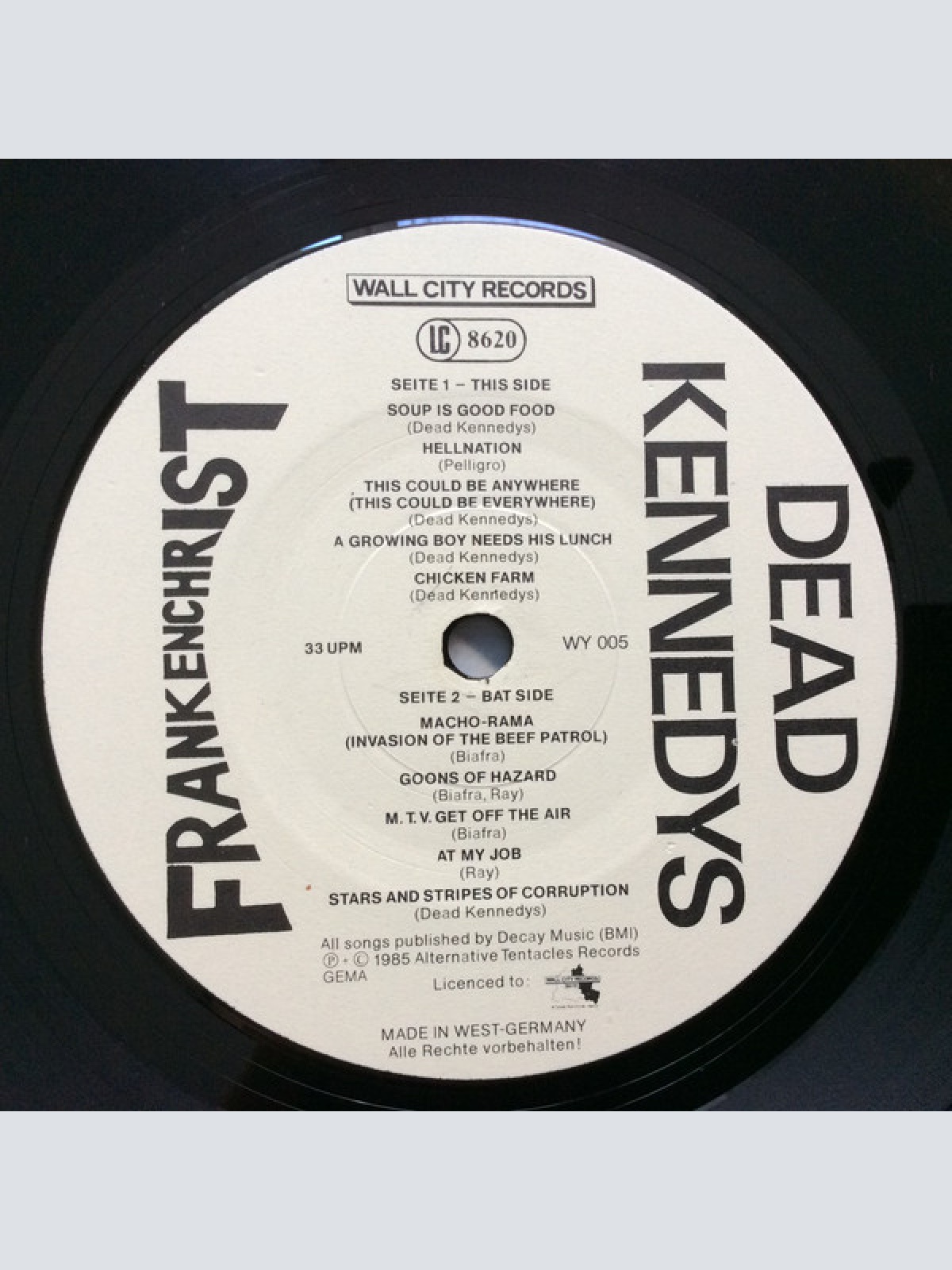 Vinyl / Dead Kennedys - Frankenchrist